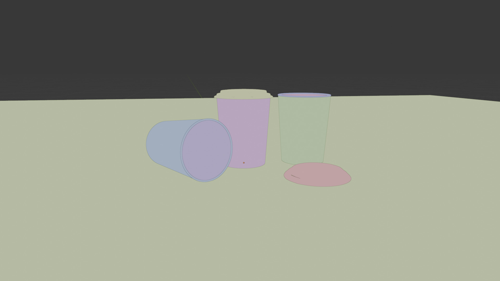 3D Paper Coffee Cup Mockup Realistic To Go Cup Design Low-poly 3D model_10