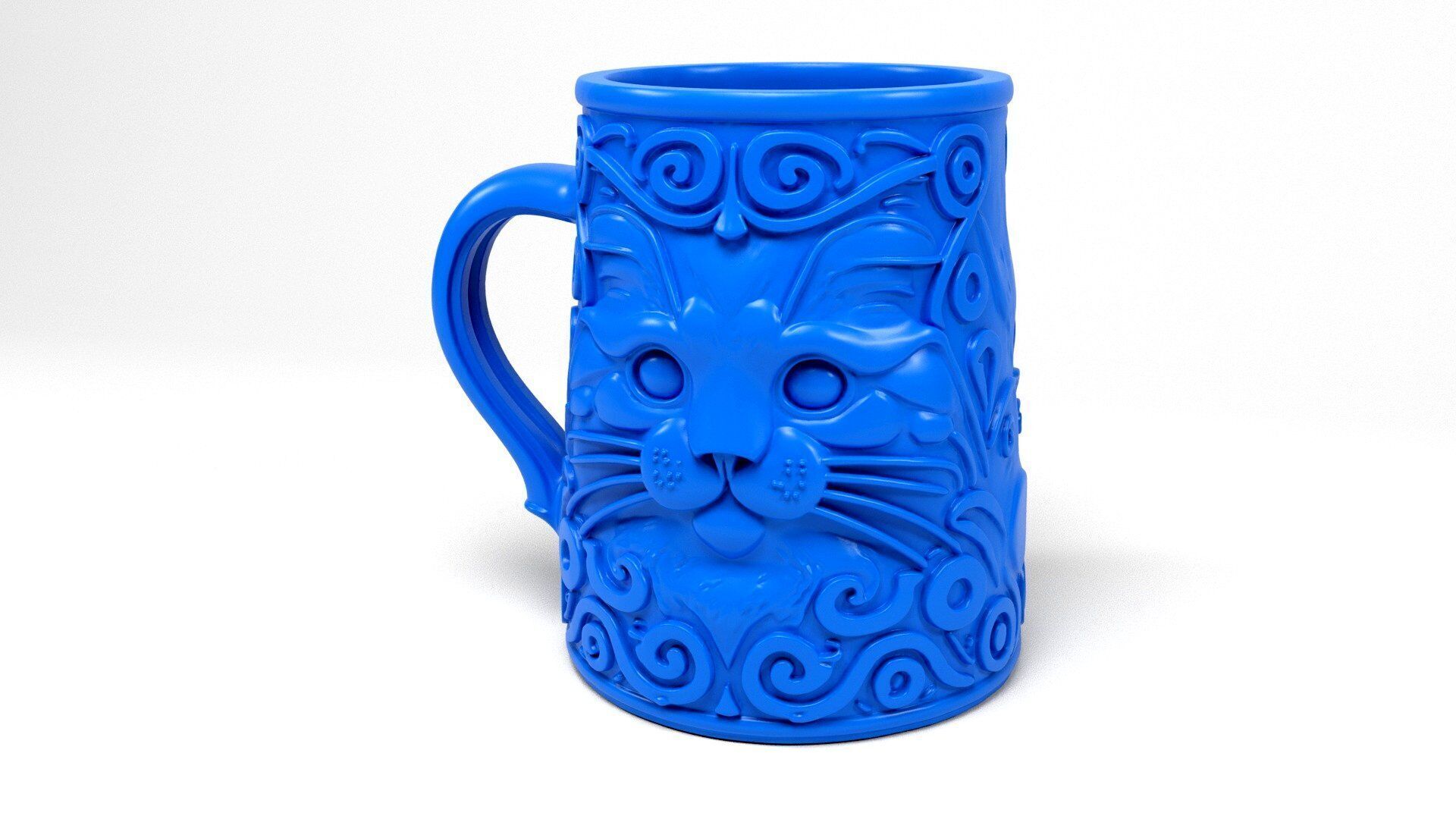 Cat Mug 3D print model_1