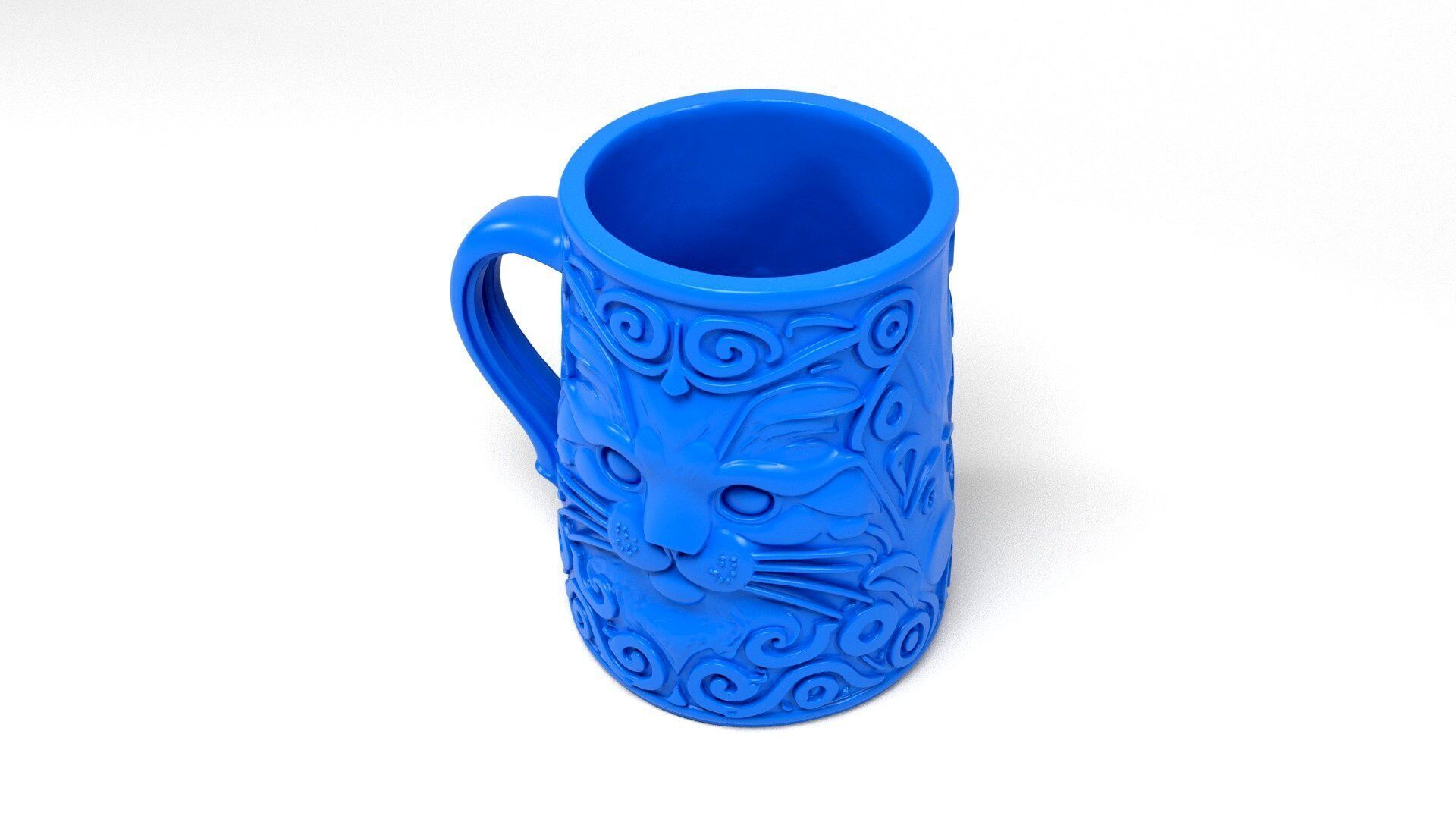 Cat Mug 3D print model_5