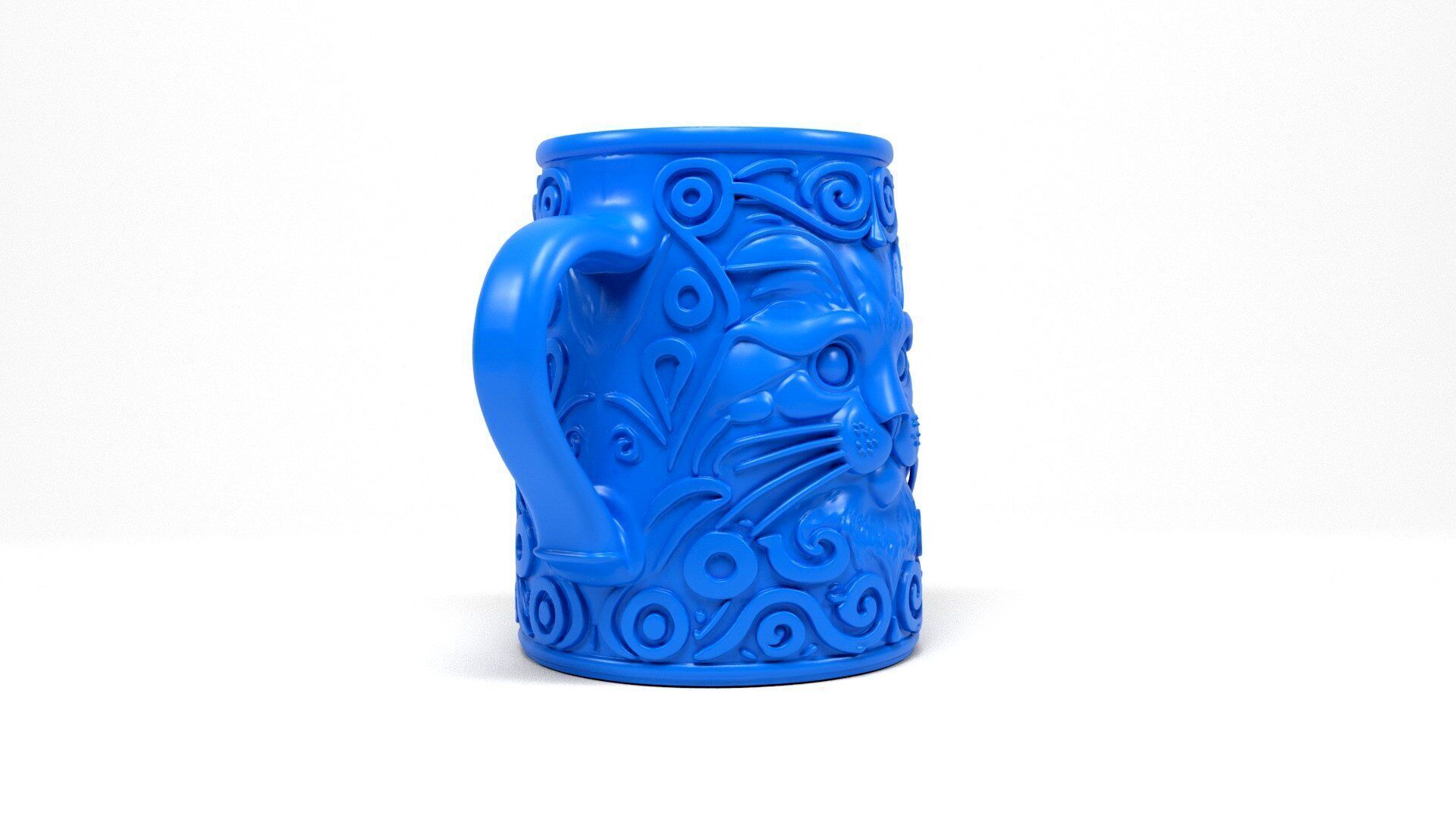 Cat Mug 3D print model_4