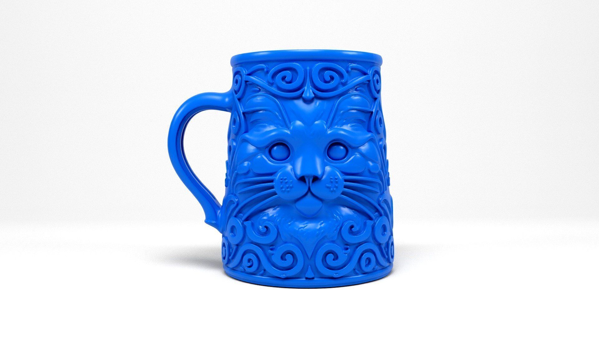 Cat Mug 3D print model_3