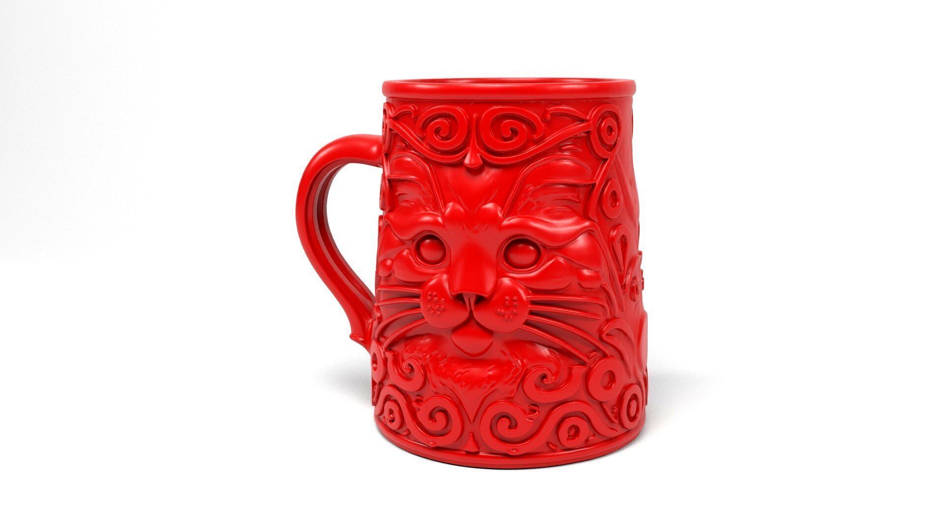 Cat Mug 3D print model_8