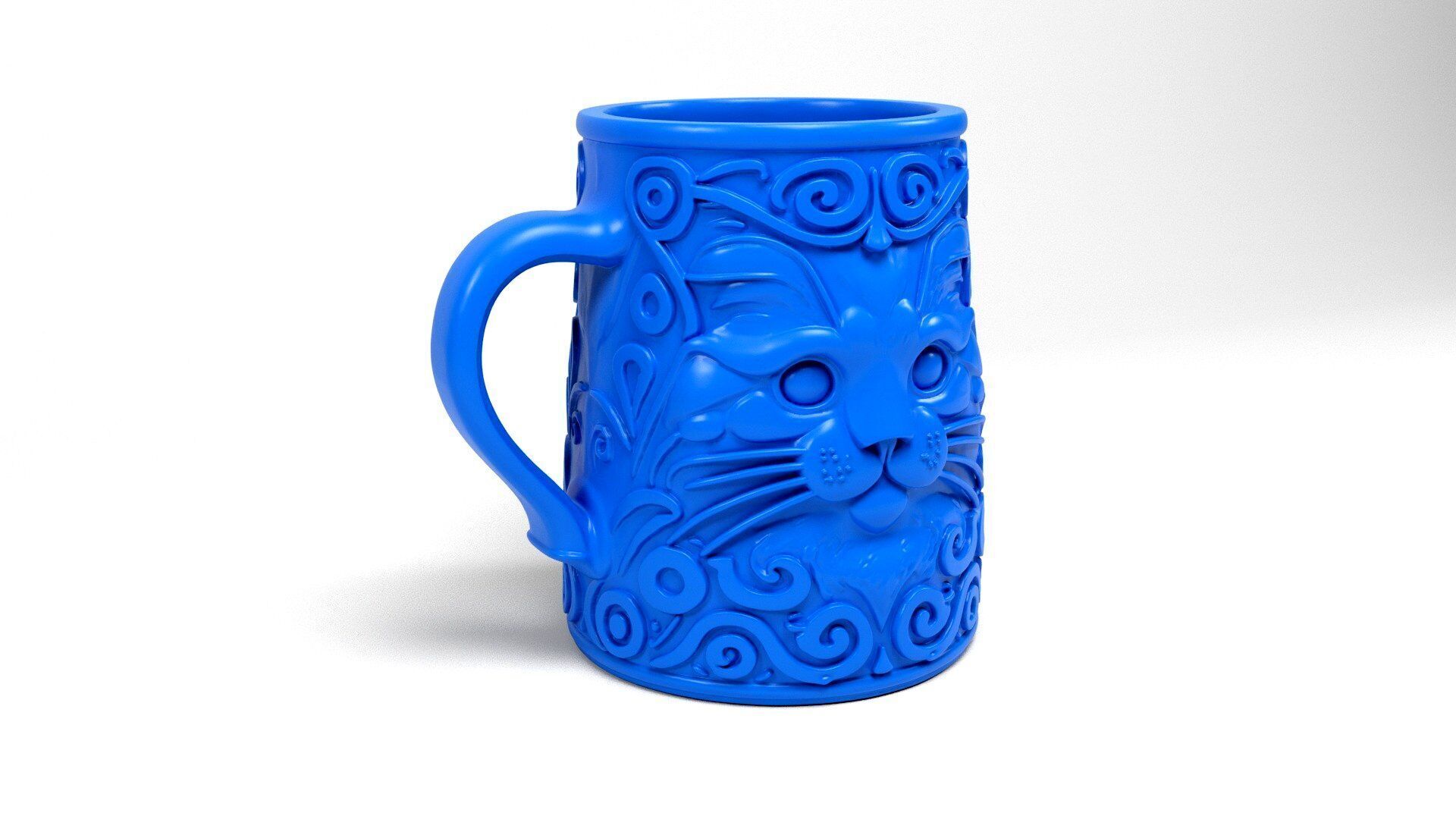 Cat Mug 3D print model_2