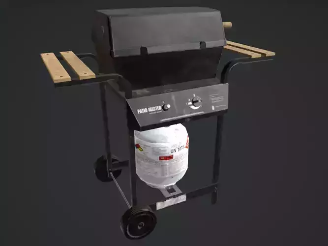 Propane stove and cylinder