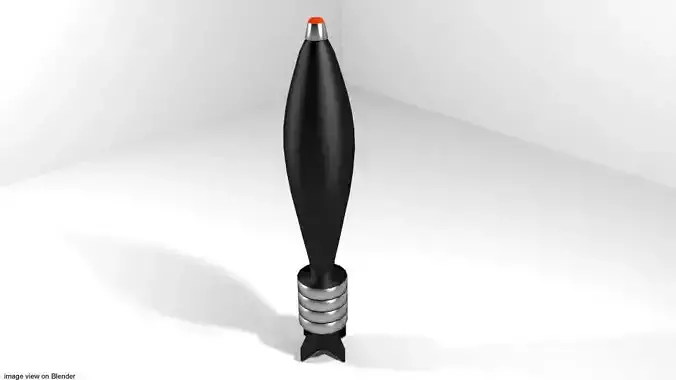 Mortar Ammunition - Type modern 3D model