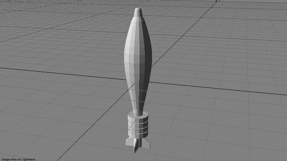 Mortar Ammunition - Type modern 3D model_4