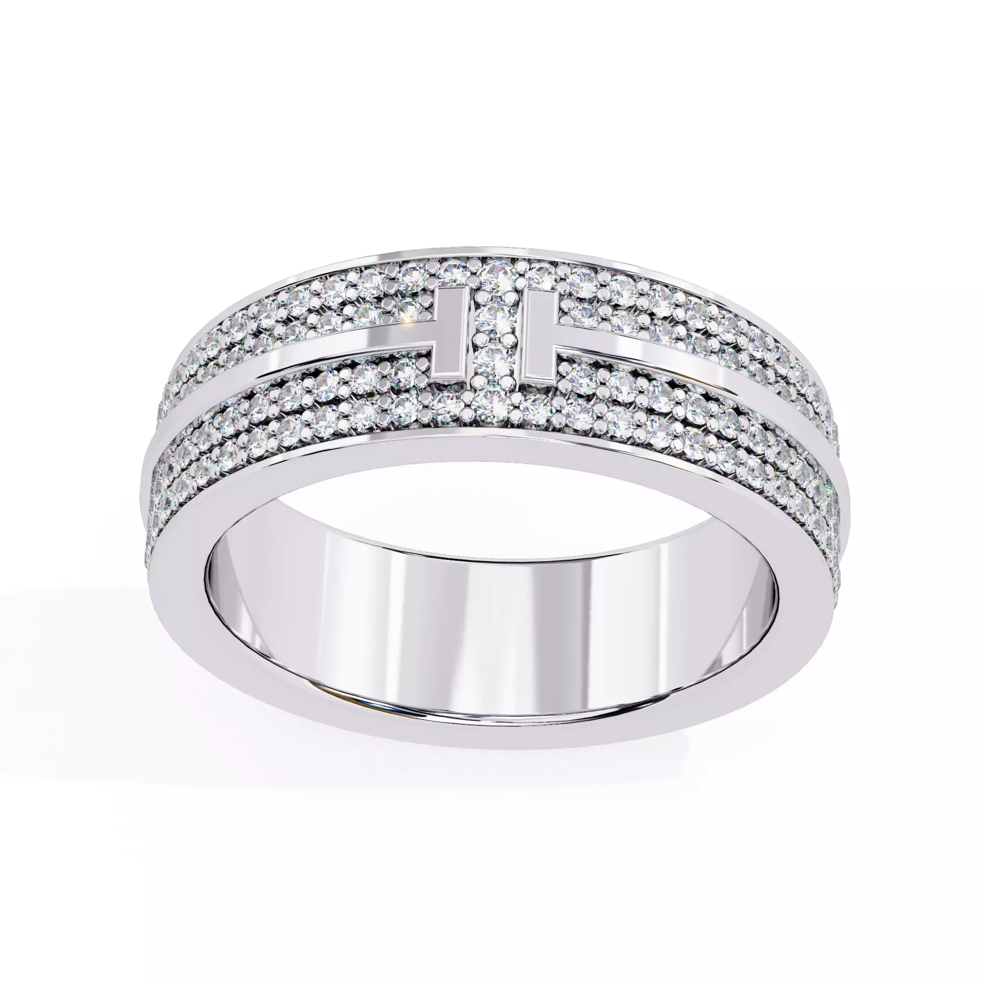 PRINCESS DIAMOND RING -CAD-272 3D model_0