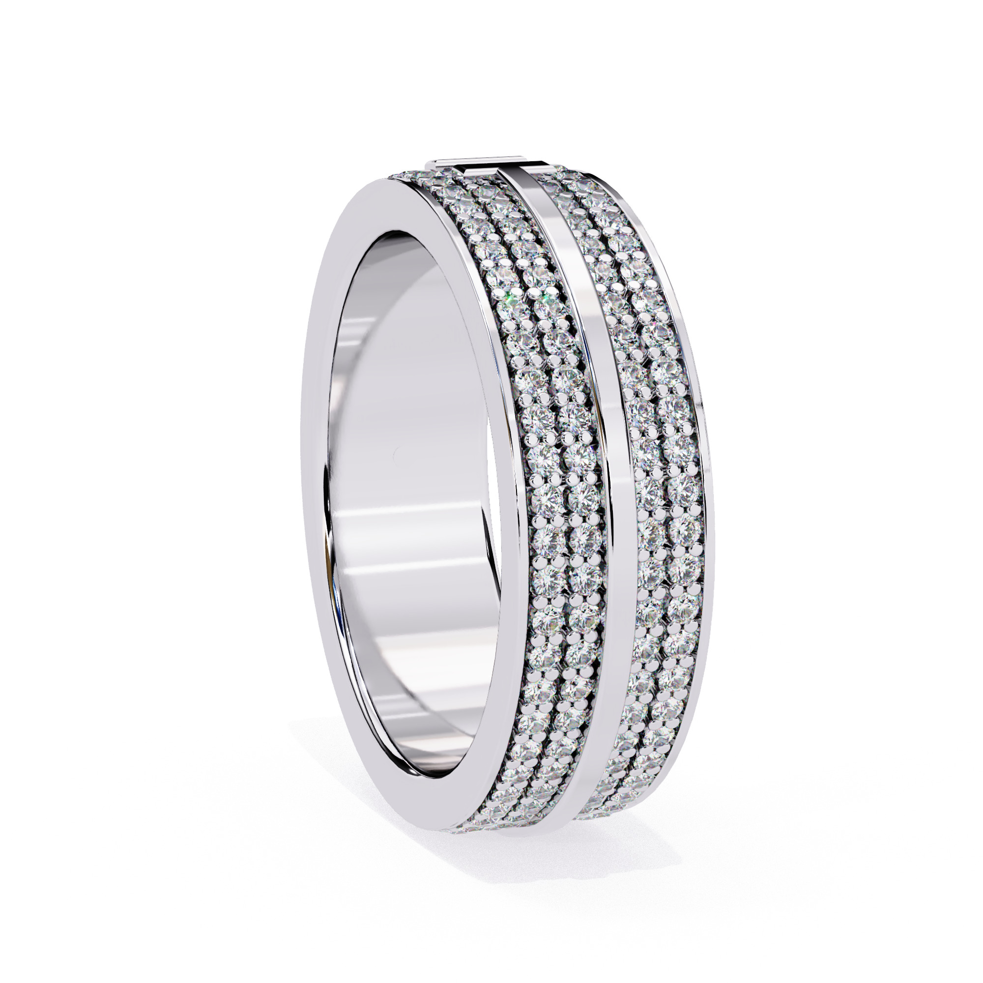 PRINCESS DIAMOND RING -CAD-272 3D model_6