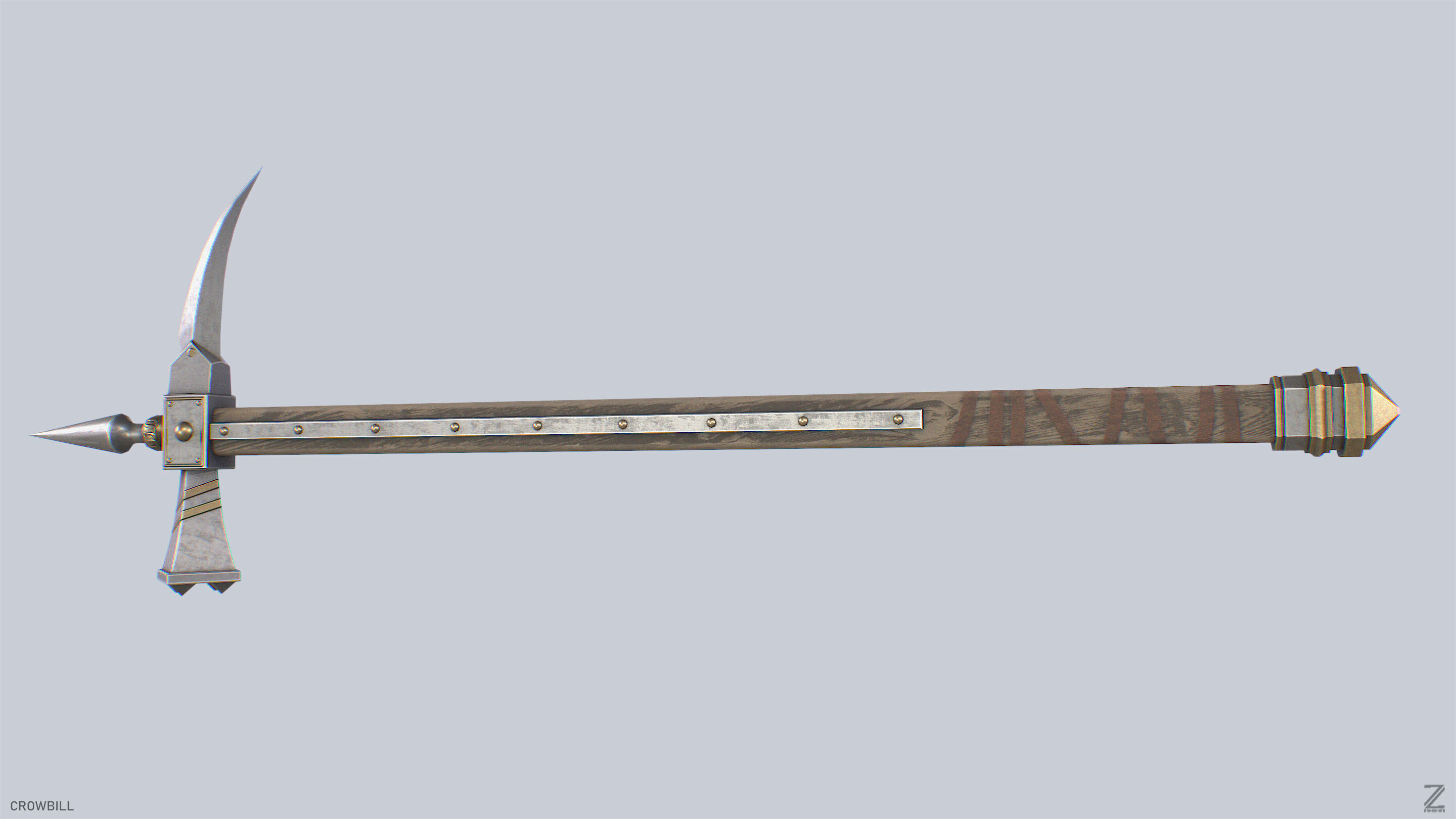 Crowbill Low-poly 3D model_2