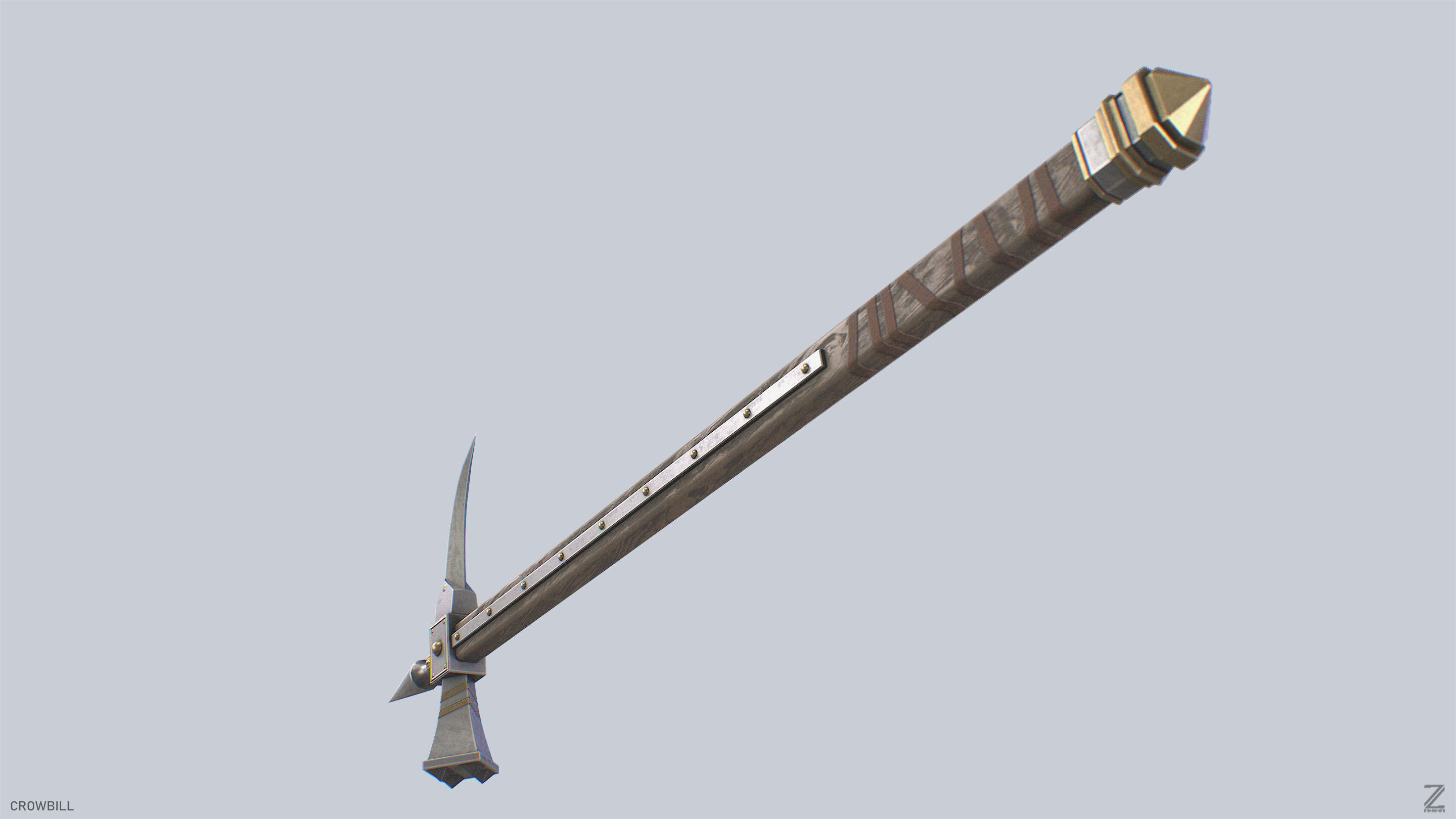 Crowbill Low-poly 3D model_7