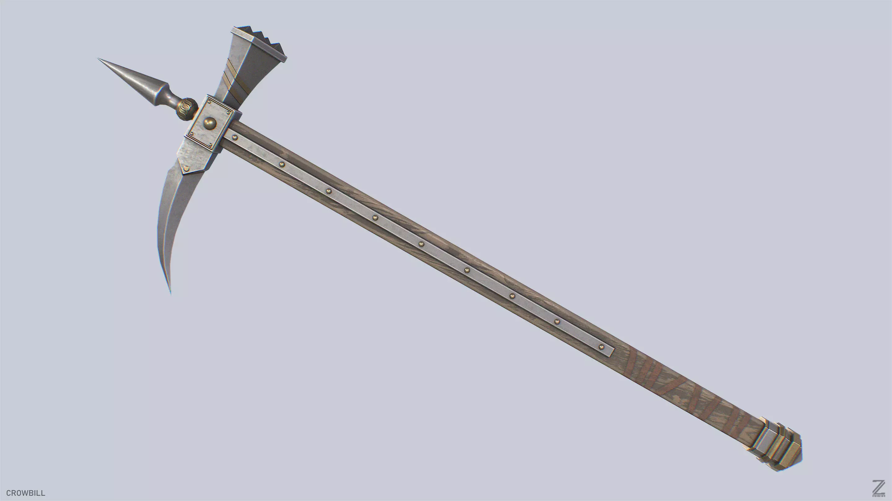 Crowbill Low-poly 3D model_0