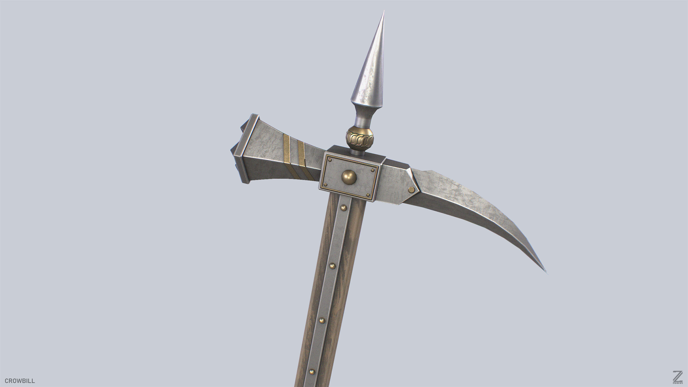 Crowbill Low-poly 3D model_5