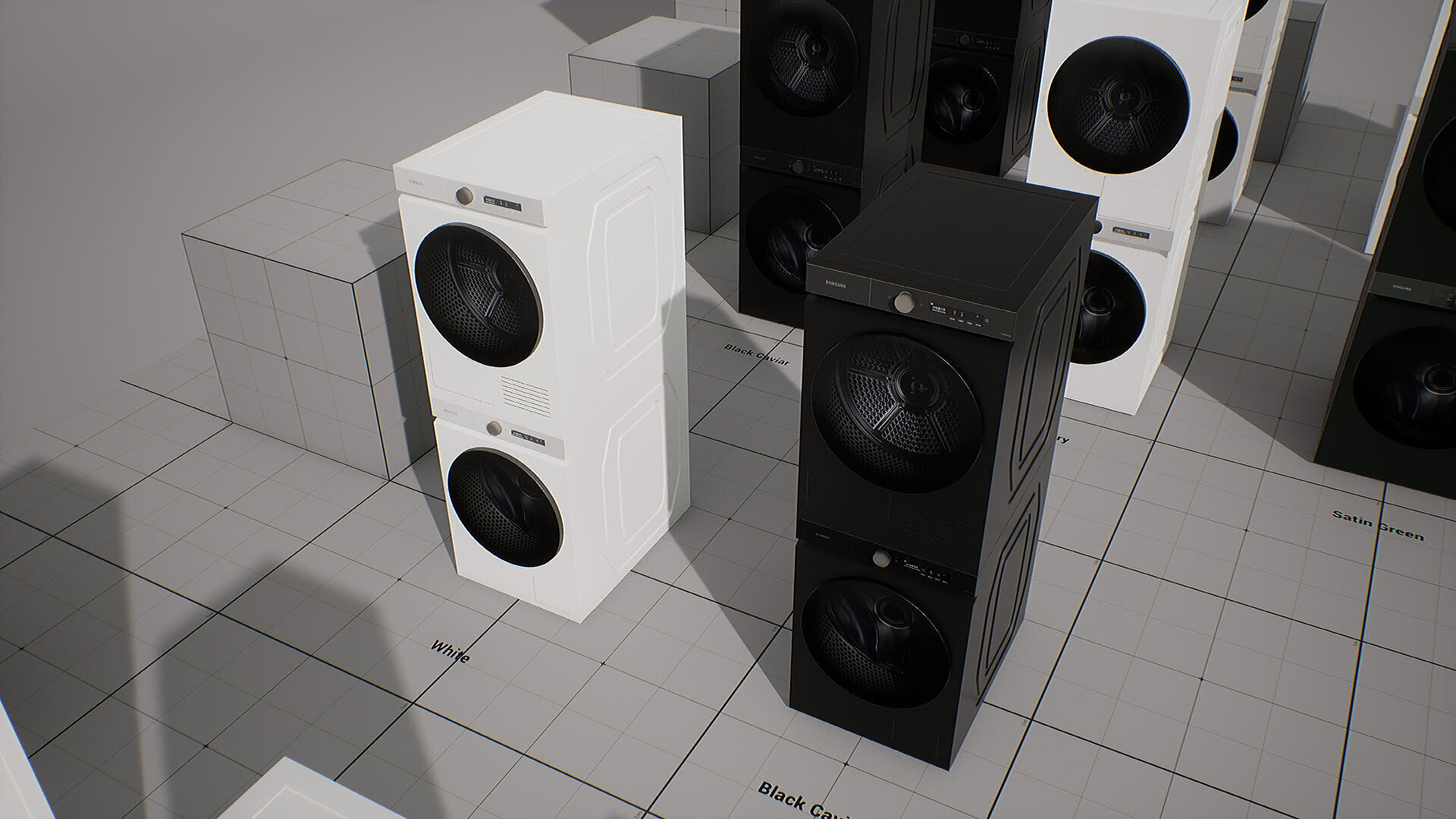 SAMSUNG Washing Machine - BESPOKE Grande AI Low-poly 3D model_7