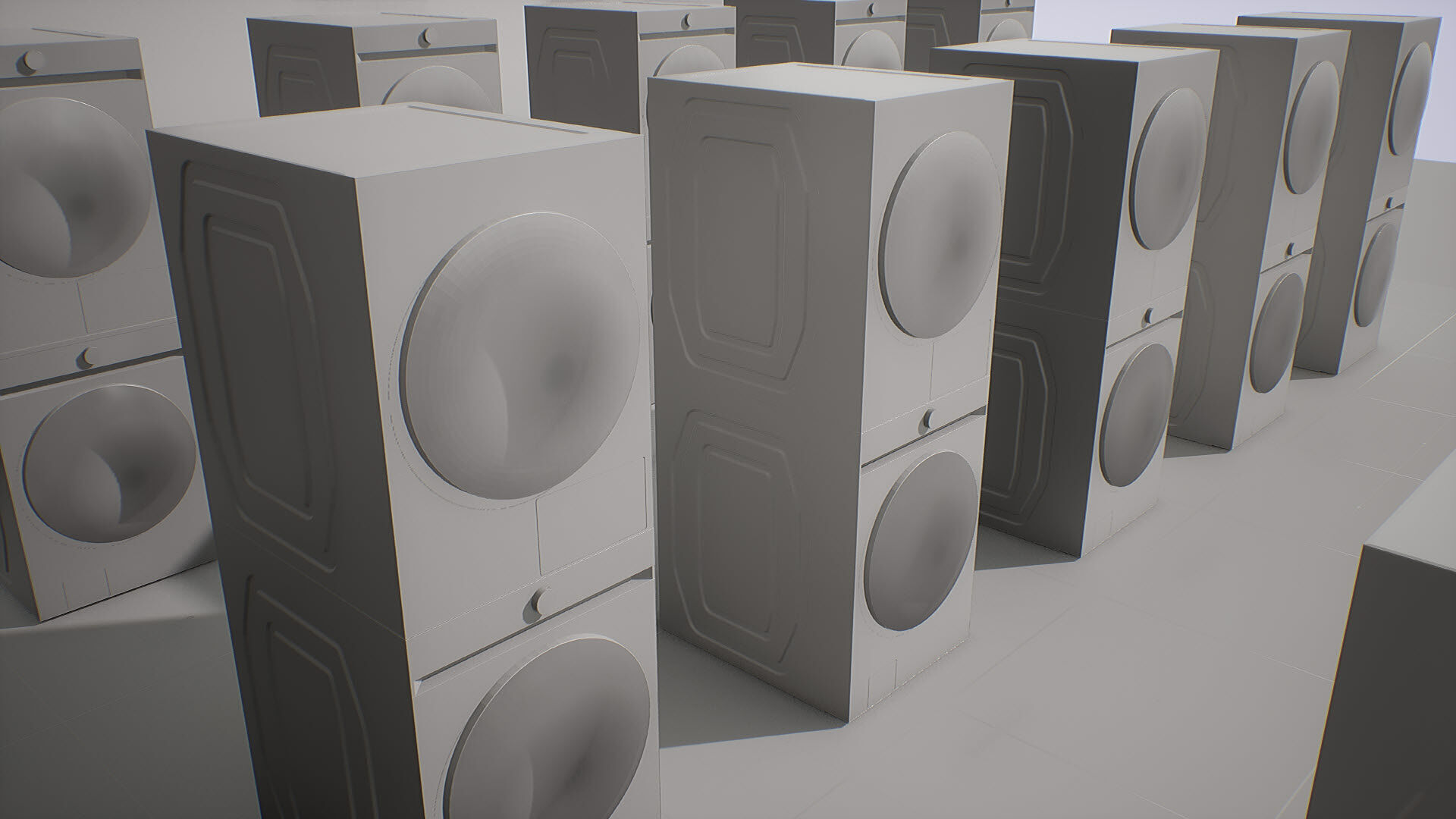 SAMSUNG Washing Machine - BESPOKE Grande AI Low-poly 3D model_35