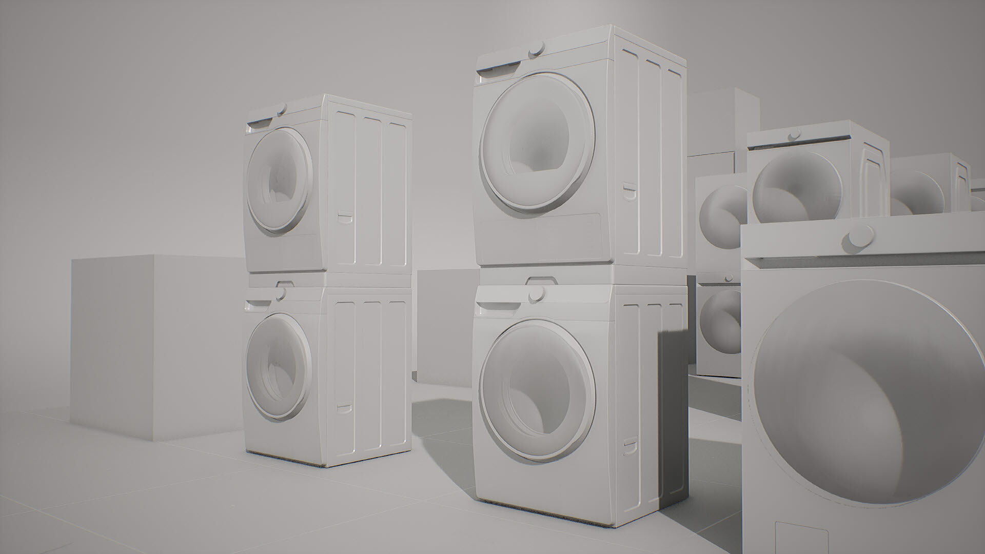 SAMSUNG Washing Machine - BESPOKE Grande AI Low-poly 3D model_30