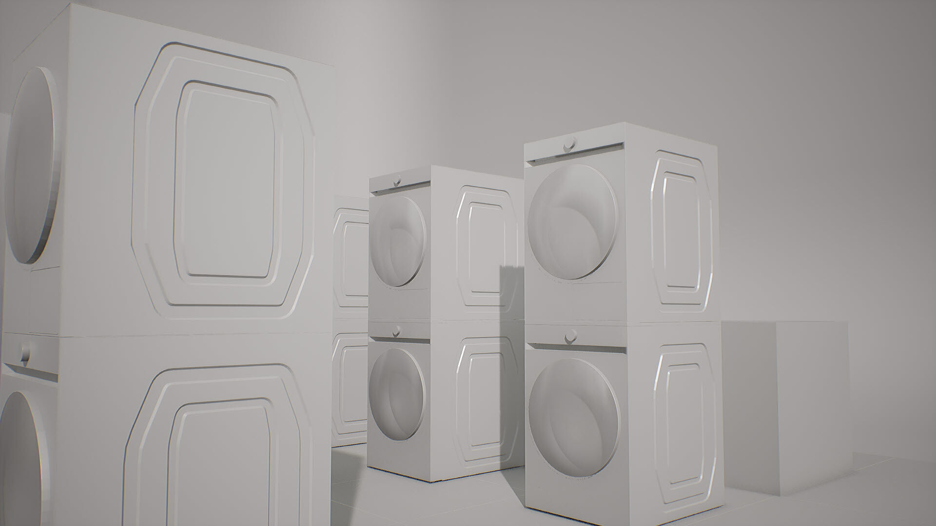 SAMSUNG Washing Machine - BESPOKE Grande AI Low-poly 3D model_38