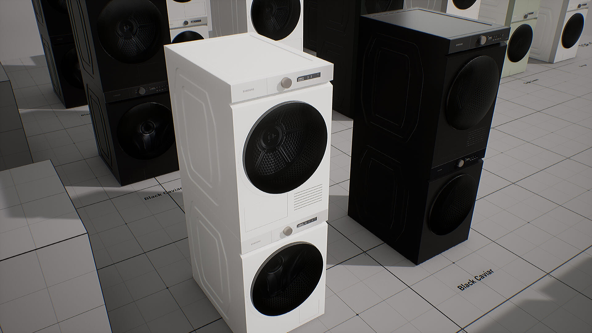 SAMSUNG Washing Machine - BESPOKE Grande AI Low-poly 3D model_15