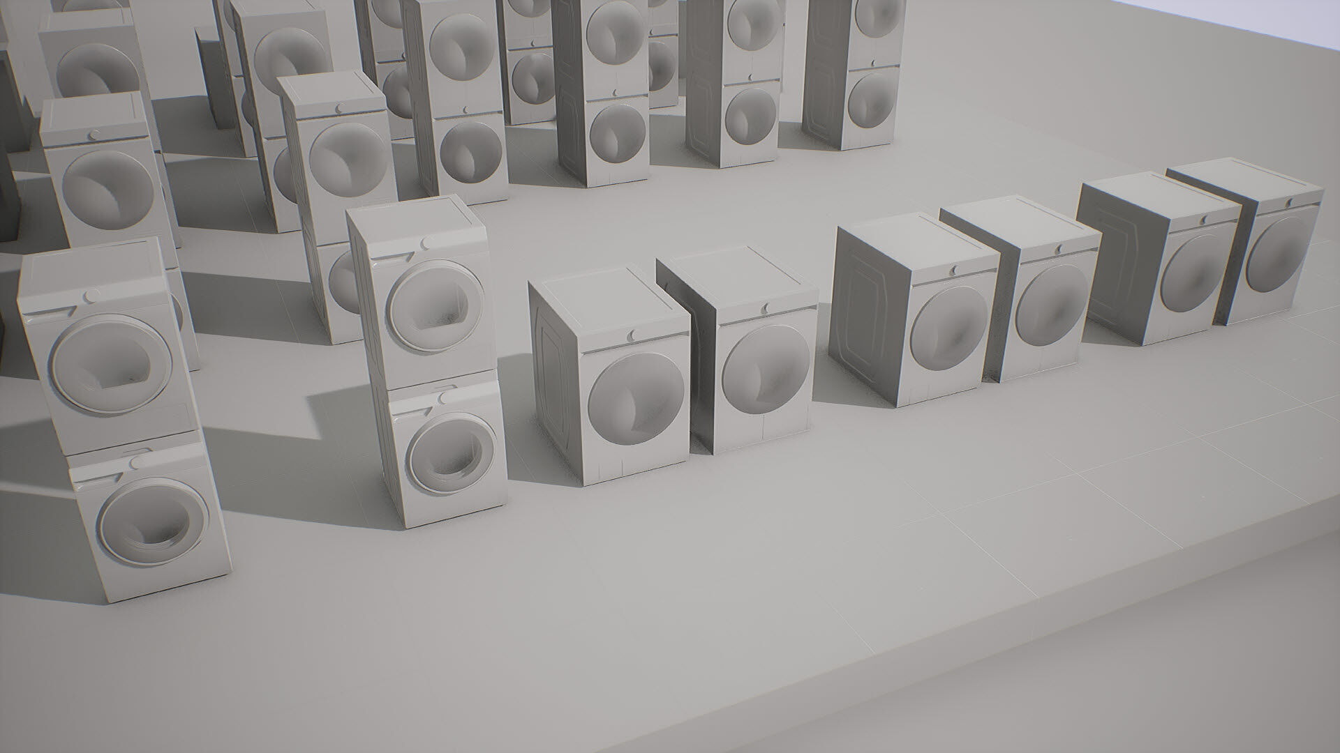 SAMSUNG Washing Machine - BESPOKE Grande AI Low-poly 3D model_24