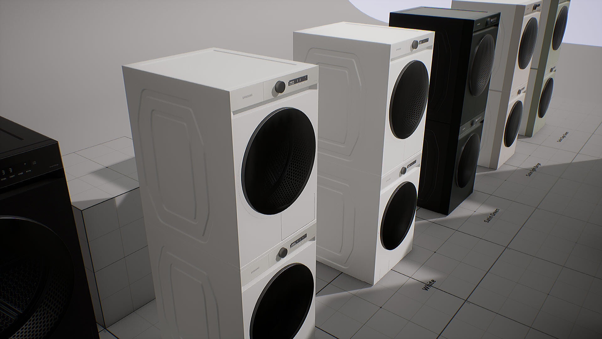 SAMSUNG Washing Machine - BESPOKE Grande AI Low-poly 3D model_19