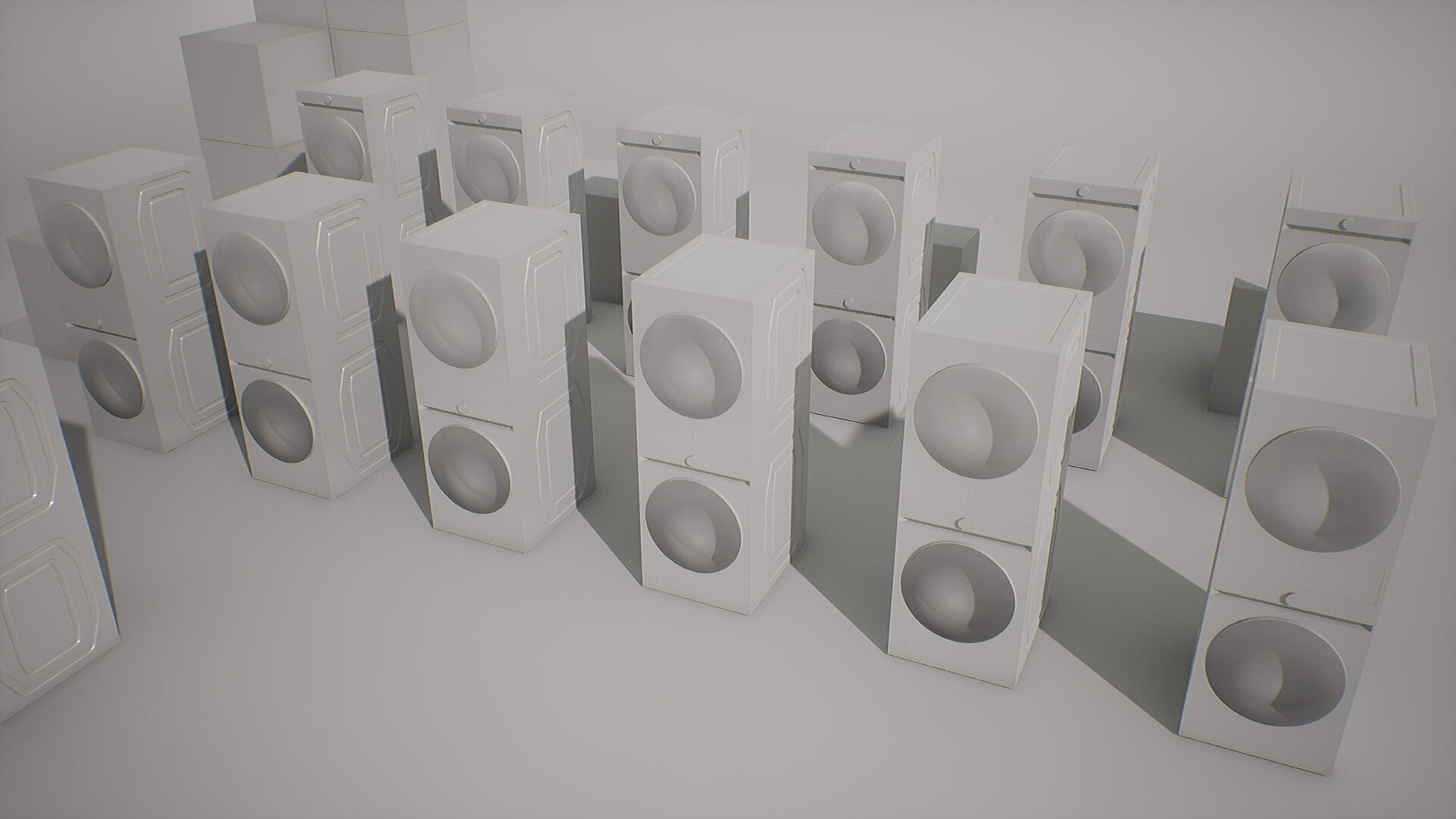 SAMSUNG Washing Machine - BESPOKE Grande AI Low-poly 3D model_26