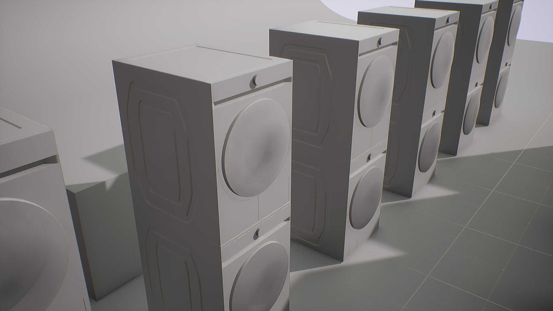 SAMSUNG Washing Machine - BESPOKE Grande AI Low-poly 3D model_37