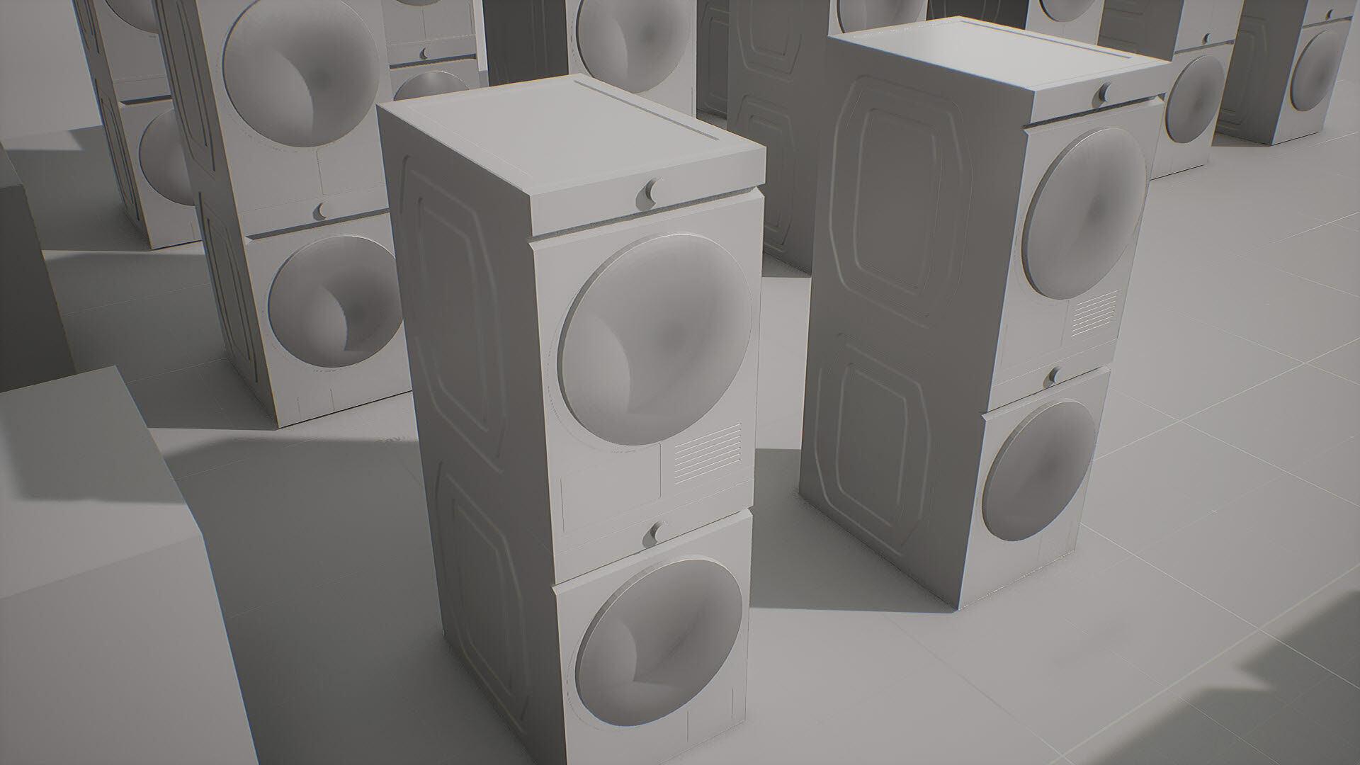 SAMSUNG Washing Machine - BESPOKE Grande AI Low-poly 3D model_33