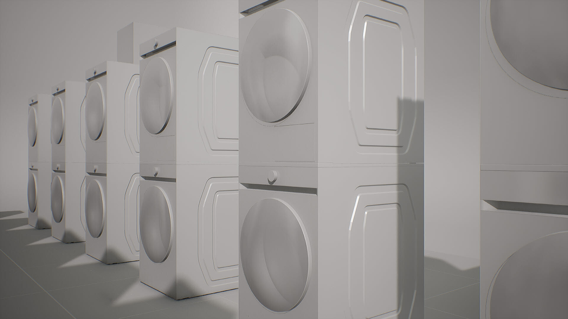 SAMSUNG Washing Machine - BESPOKE Grande AI Low-poly 3D model_36