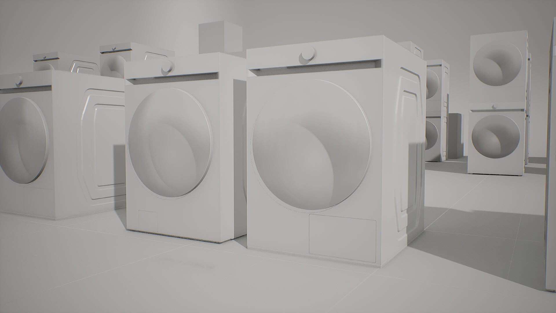 SAMSUNG Washing Machine - BESPOKE Grande AI Low-poly 3D model_28