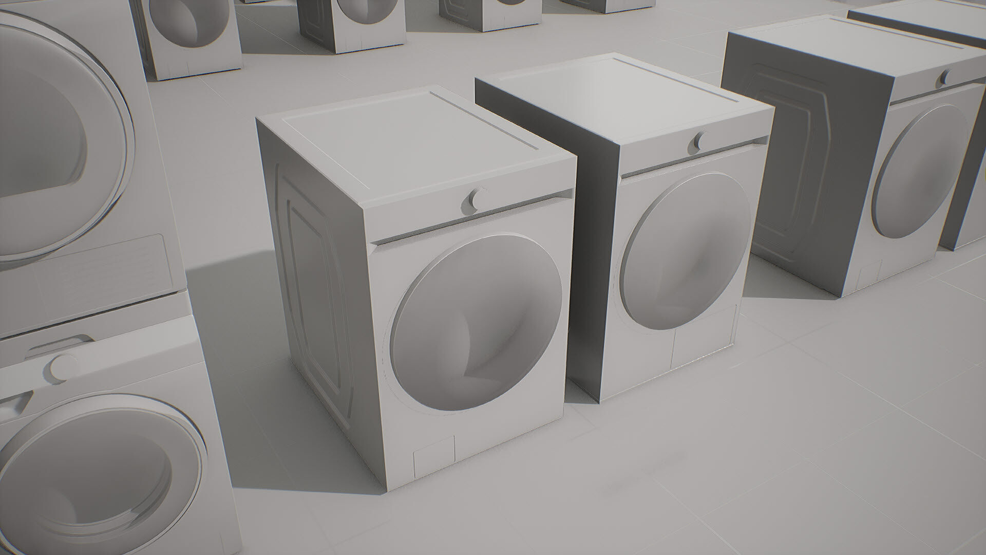 SAMSUNG Washing Machine - BESPOKE Grande AI Low-poly 3D model_29
