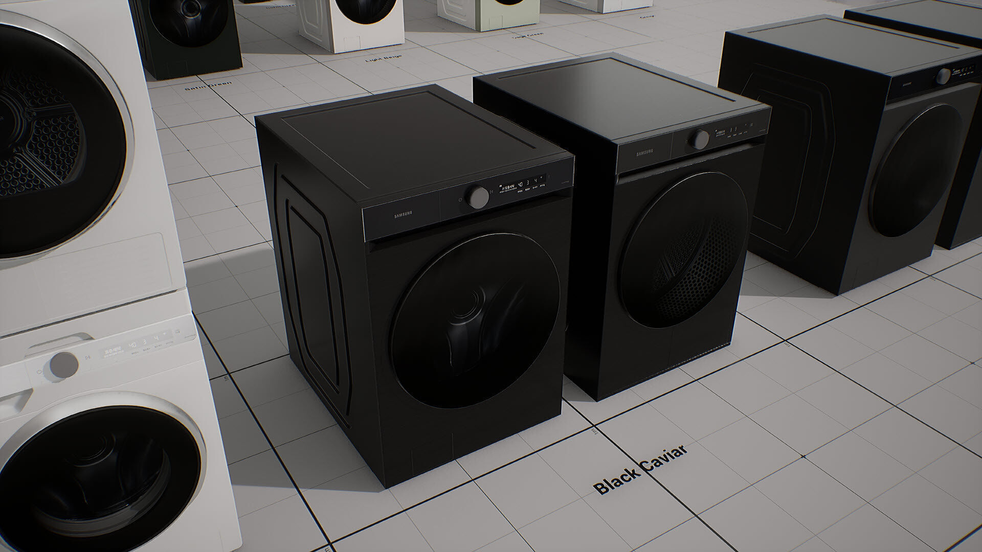 SAMSUNG Washing Machine - BESPOKE Grande AI Low-poly 3D model_11