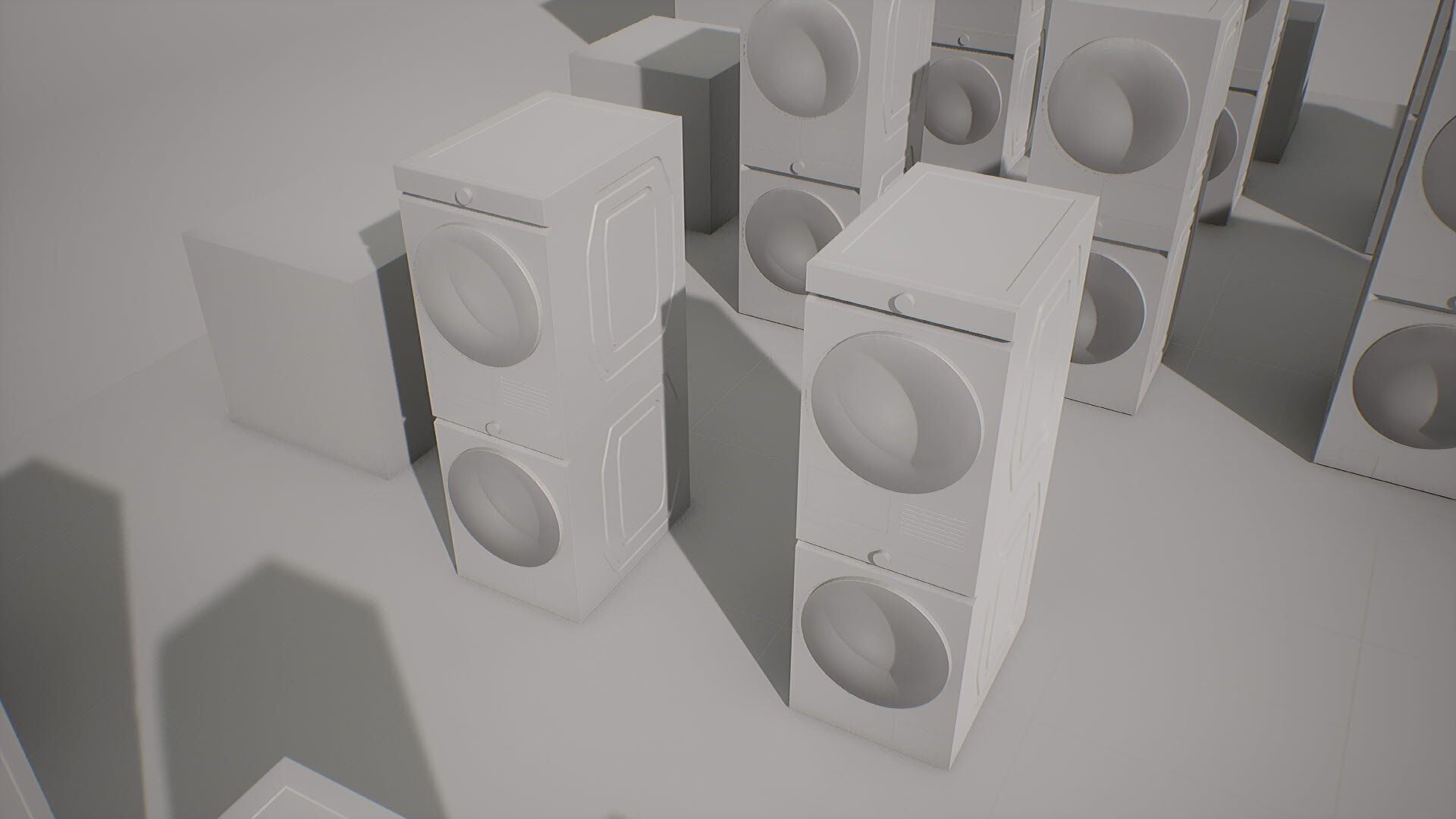 SAMSUNG Washing Machine - BESPOKE Grande AI Low-poly 3D model_25