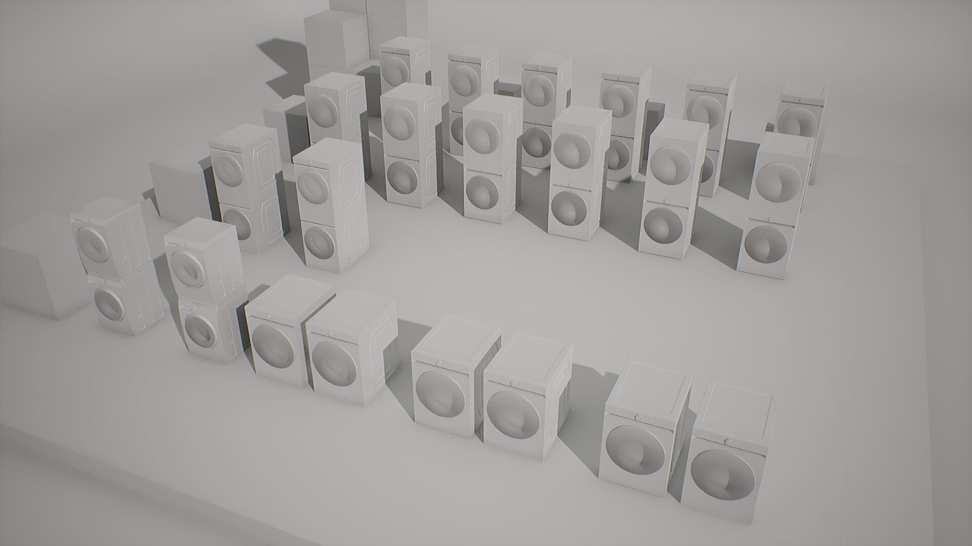 SAMSUNG Washing Machine - BESPOKE Grande AI Low-poly 3D model_22