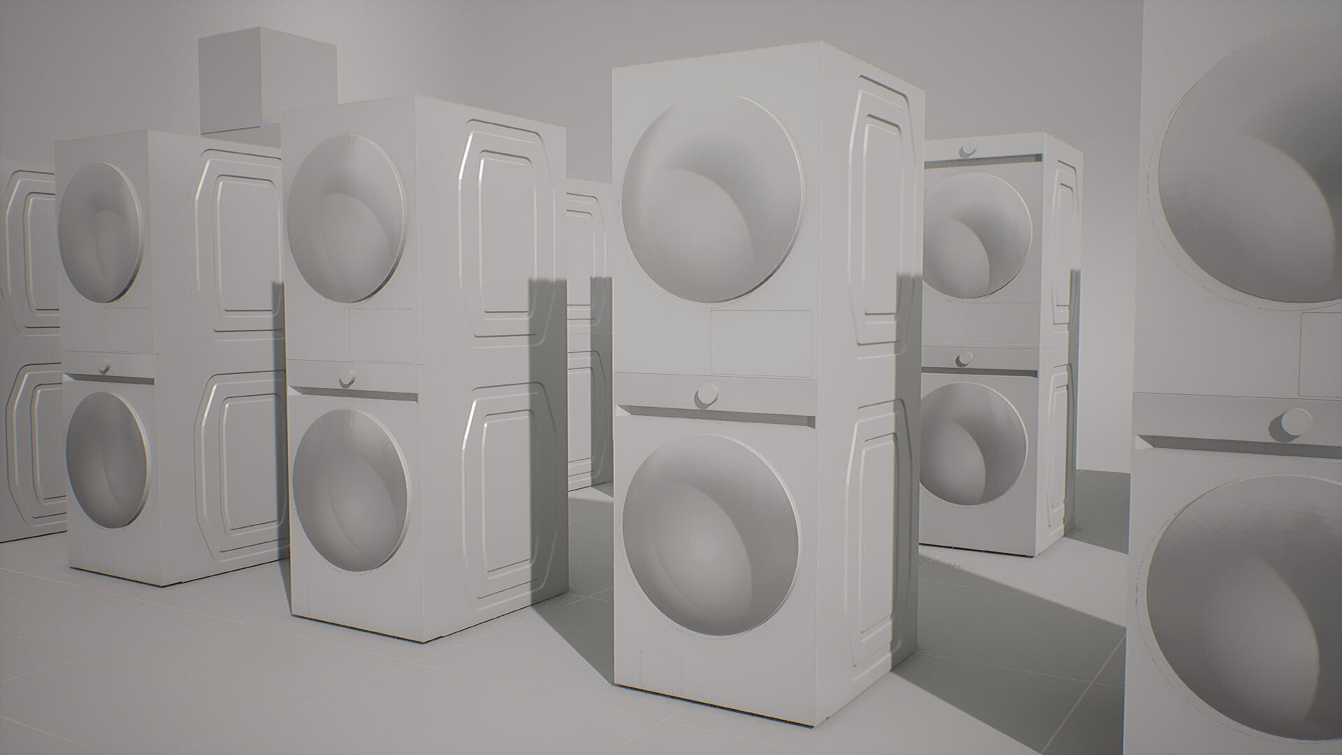 SAMSUNG Washing Machine - BESPOKE Grande AI Low-poly 3D model_34