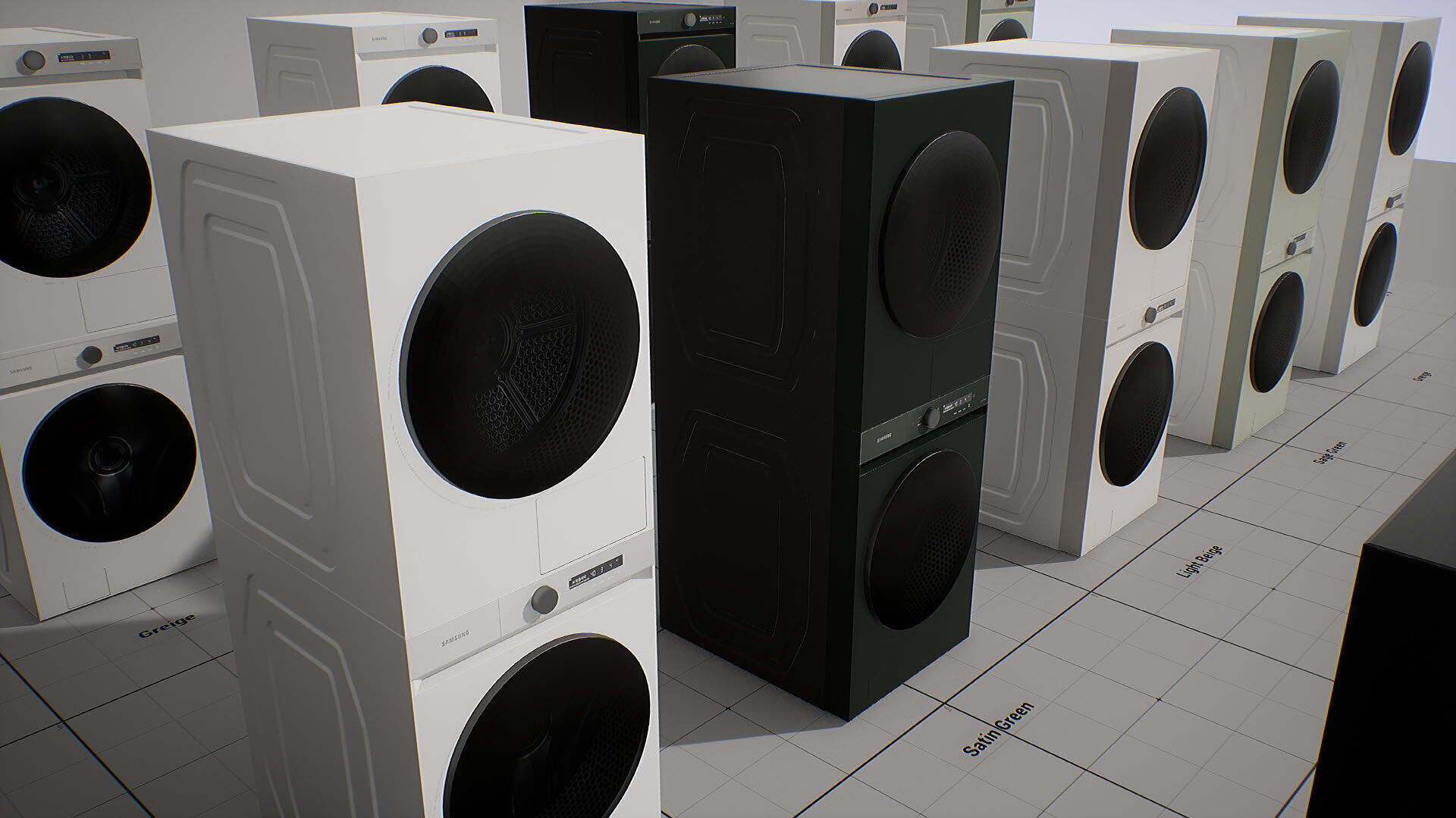 SAMSUNG Washing Machine - BESPOKE Grande AI Low-poly 3D model_17