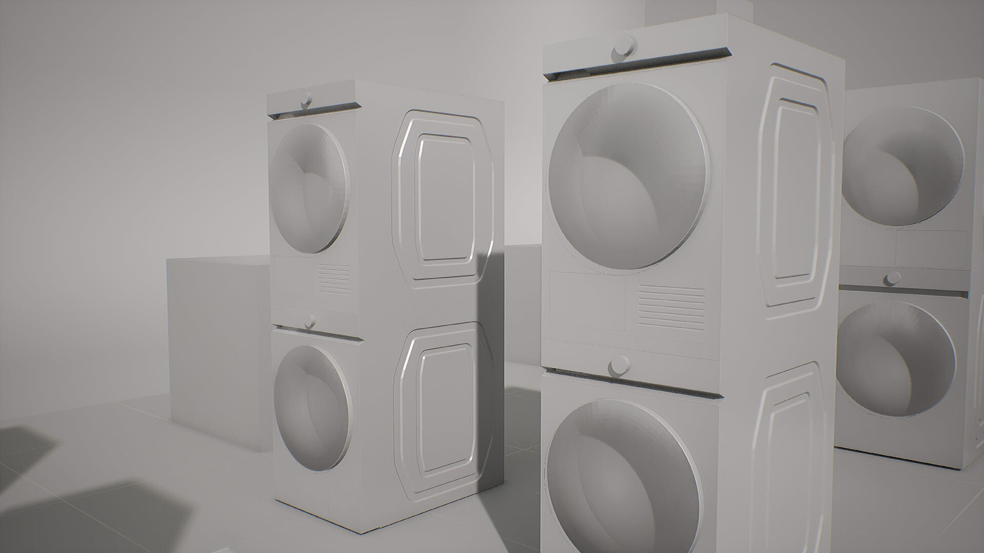 SAMSUNG Washing Machine - BESPOKE Grande AI Low-poly 3D model_32