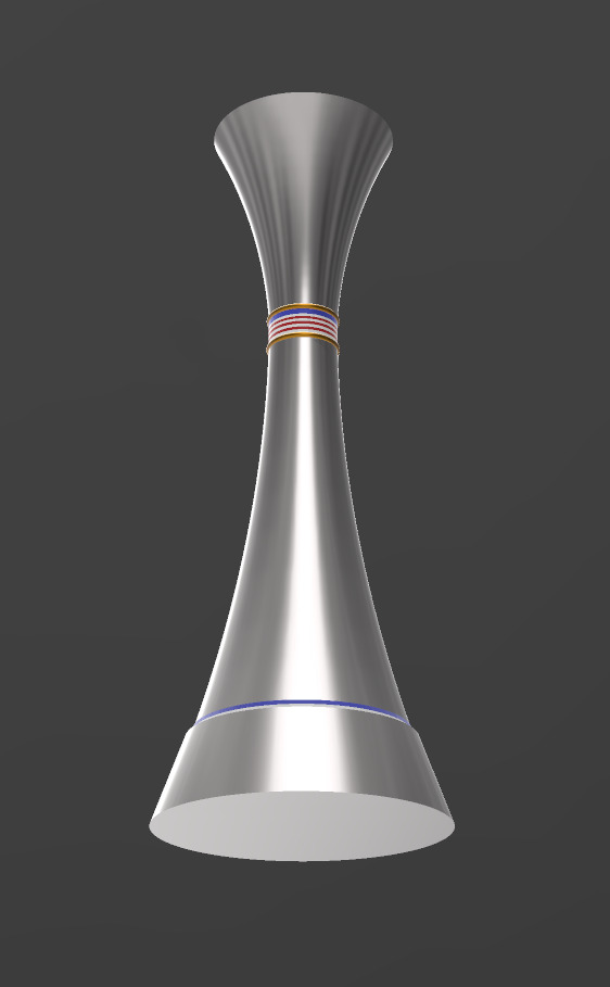 Trophy Germany and Spain F1 3D print model_2