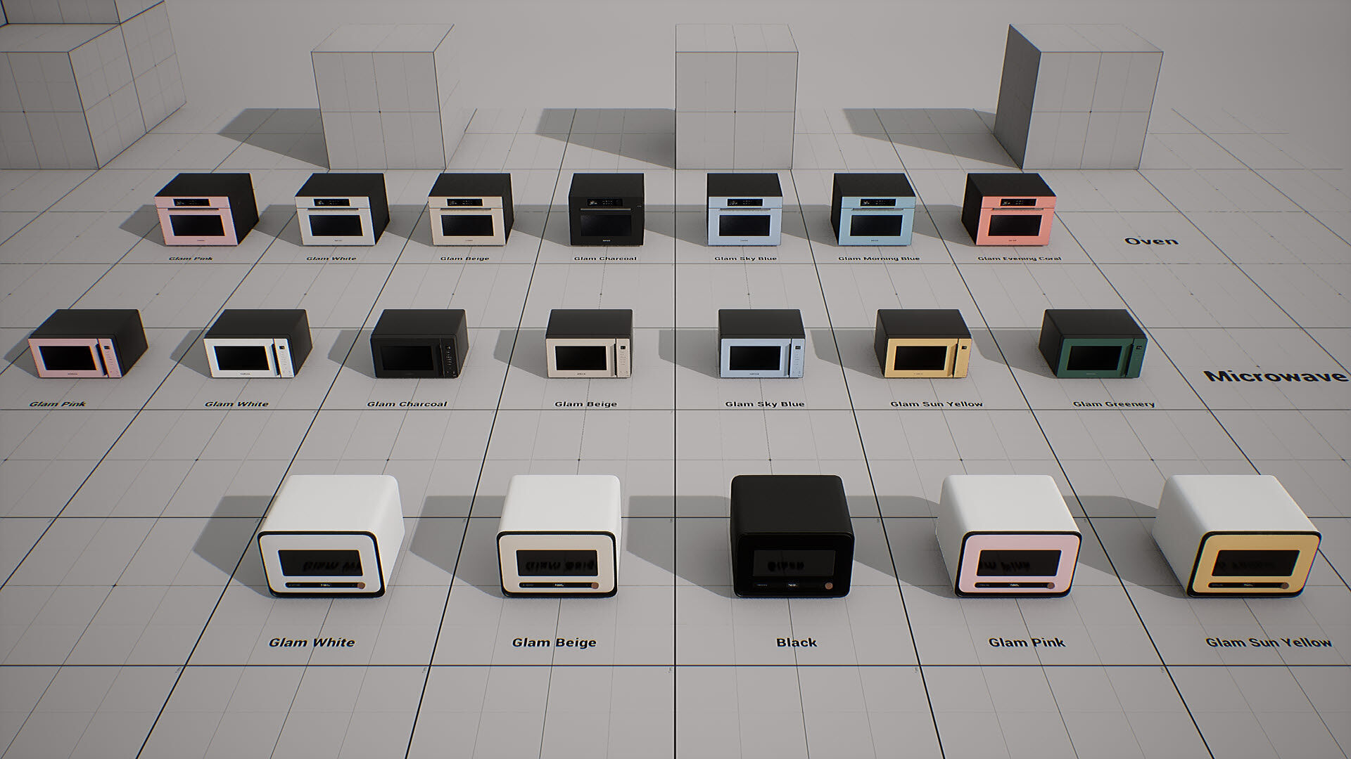 SAMSUNG Microwave - BESPOKE Qooker Low-poly 3D model_3