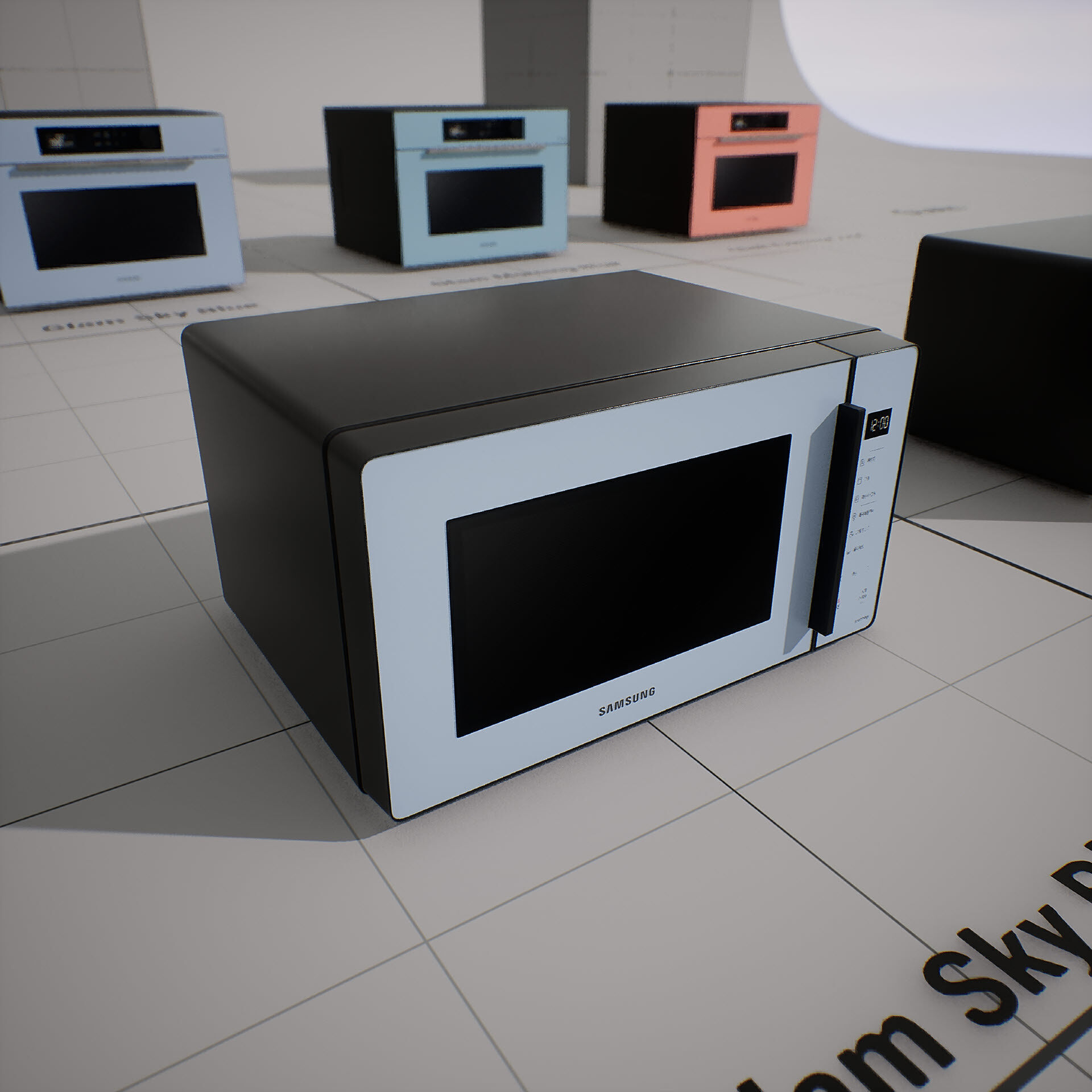 SAMSUNG Microwave - BESPOKE Qooker Low-poly 3D model_15