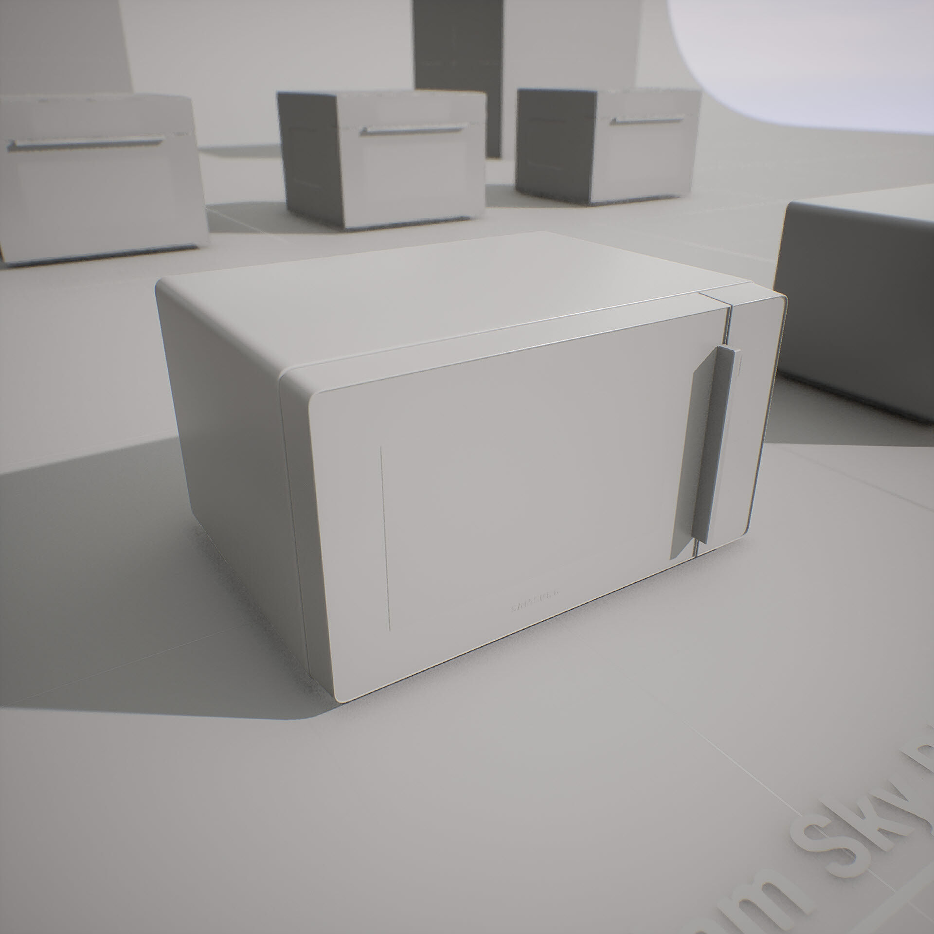 SAMSUNG Microwave - BESPOKE Qooker Low-poly 3D model_35