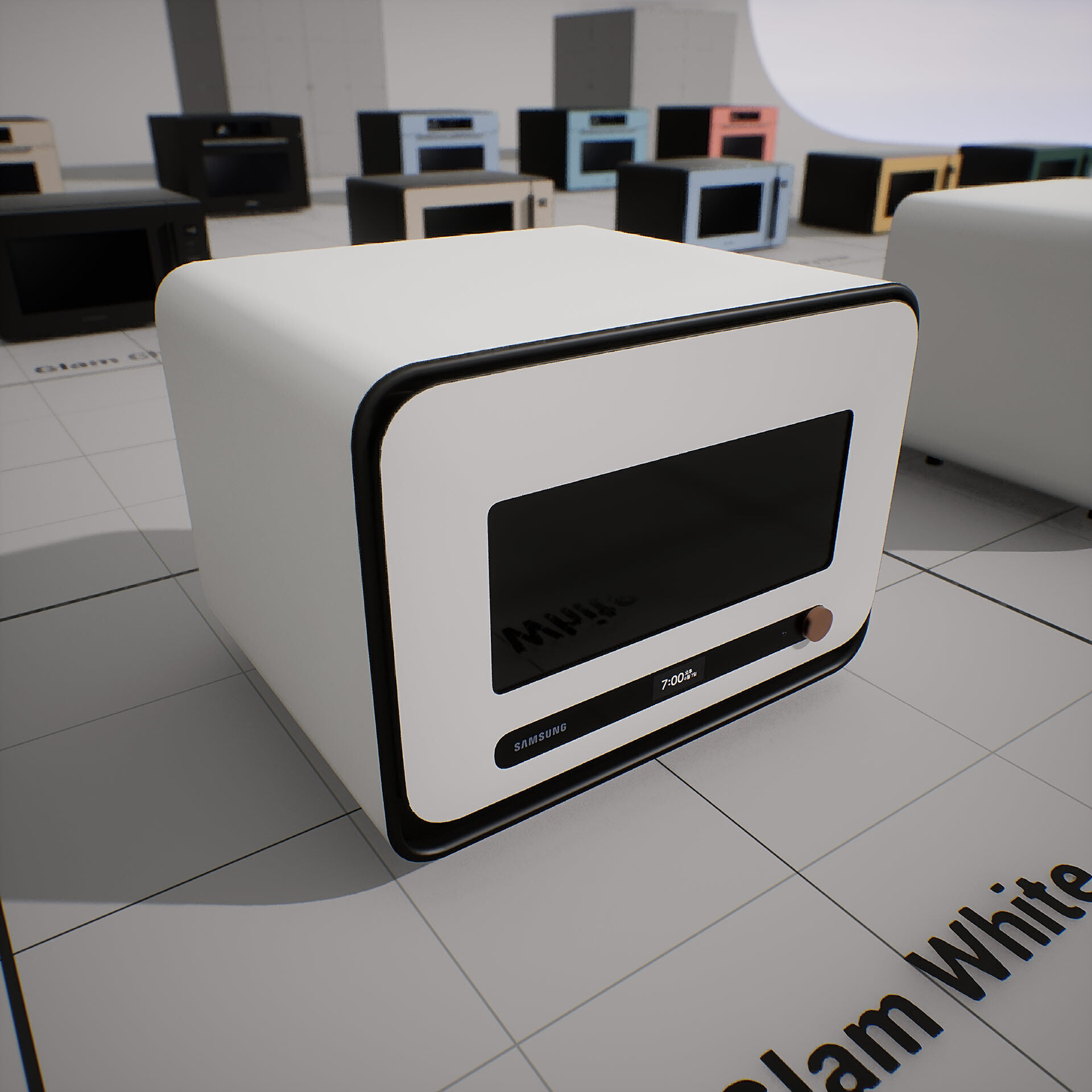 SAMSUNG Microwave - BESPOKE Qooker Low-poly 3D model_11