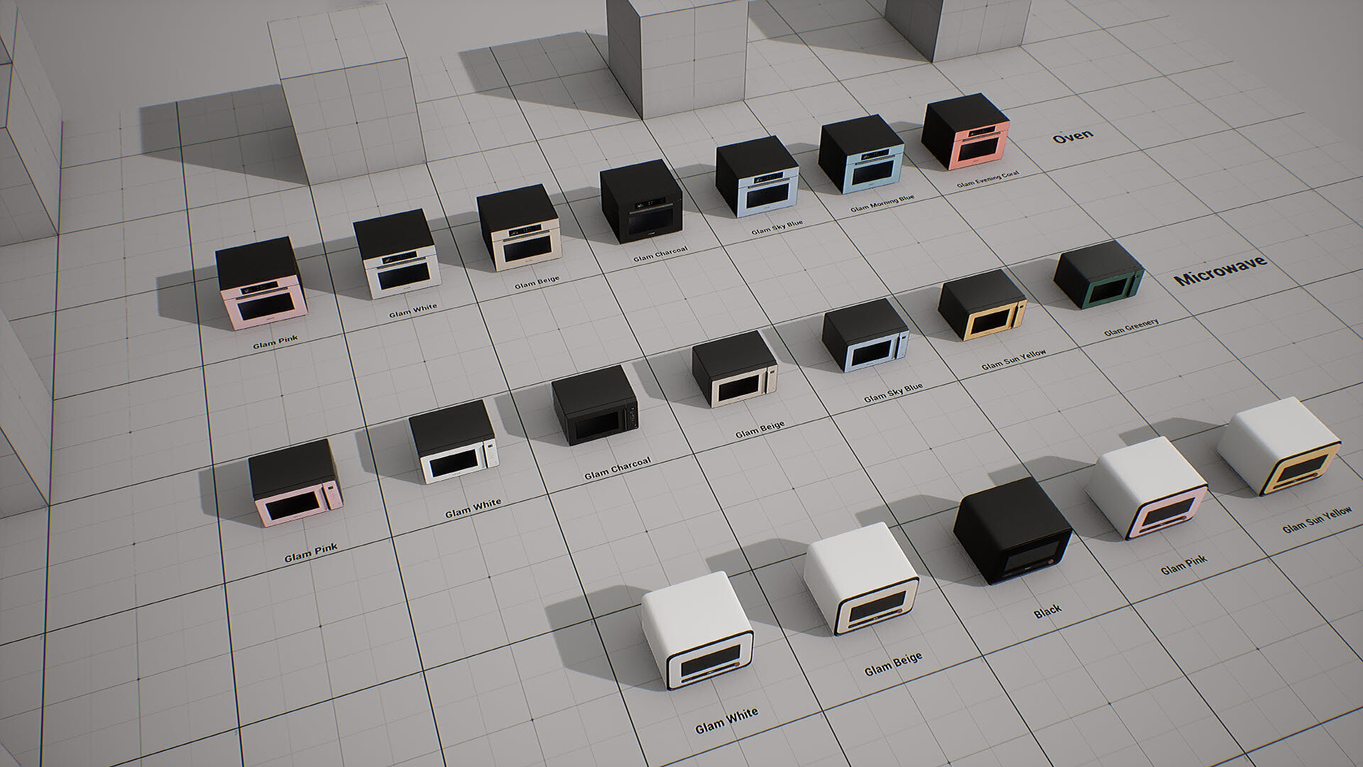 SAMSUNG Microwave - BESPOKE Qooker Low-poly 3D model_6