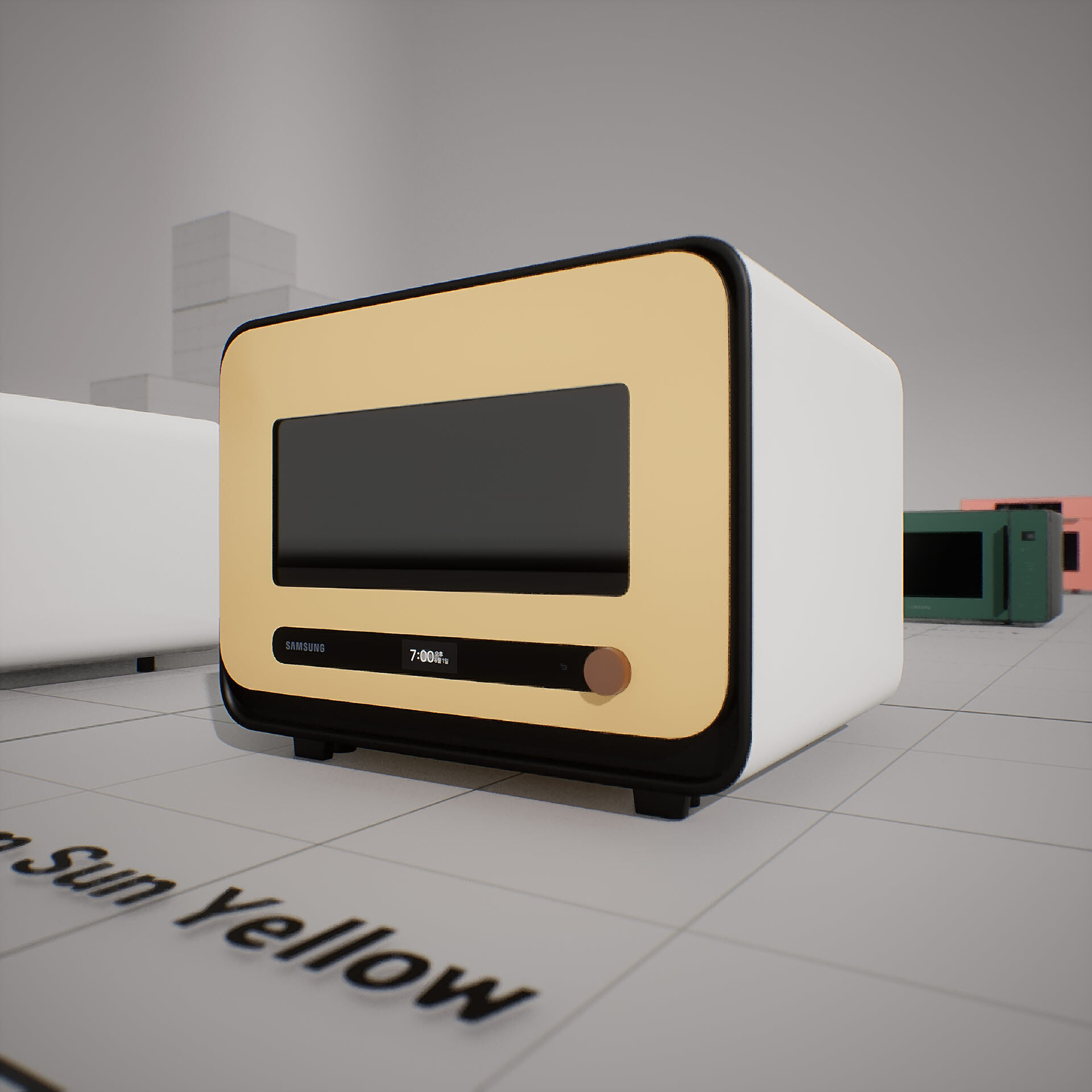 SAMSUNG Microwave - BESPOKE Qooker Low-poly 3D model_10