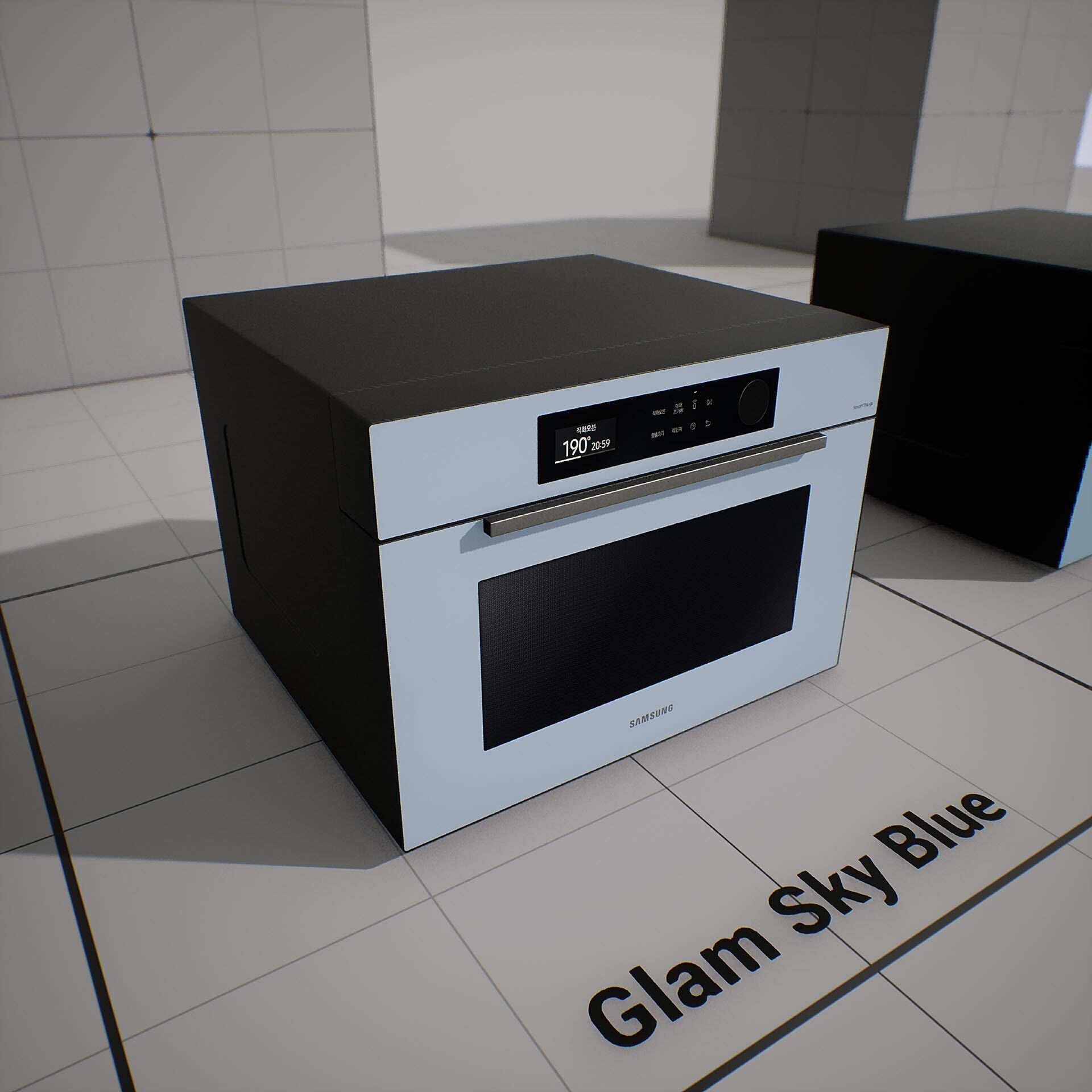 SAMSUNG Microwave - BESPOKE Qooker Low-poly 3D model_19