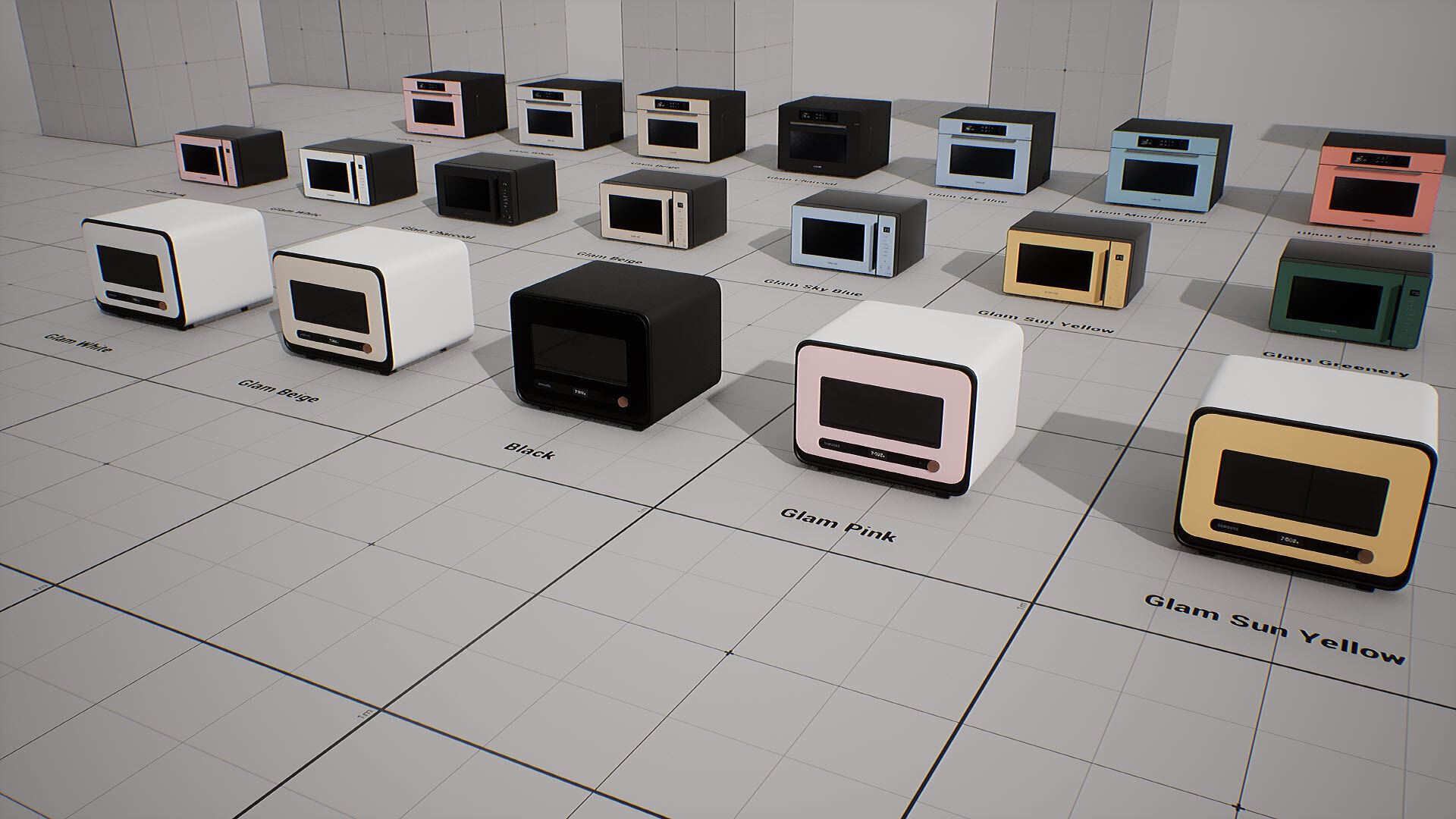 SAMSUNG Microwave - BESPOKE Qooker Low-poly 3D model_7