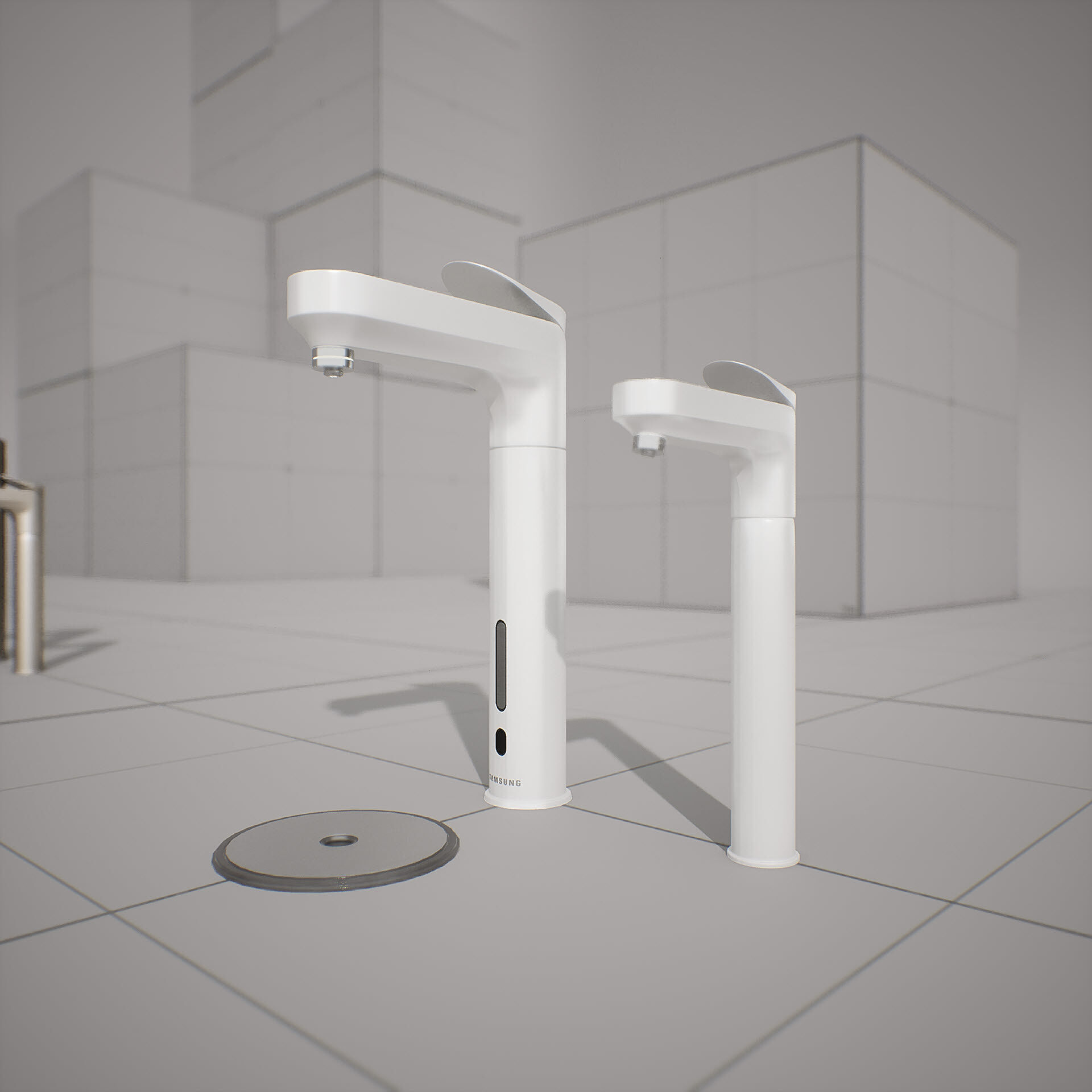 SAMSUNG - BESPOKE Water Purfier Low-poly 3D model_8