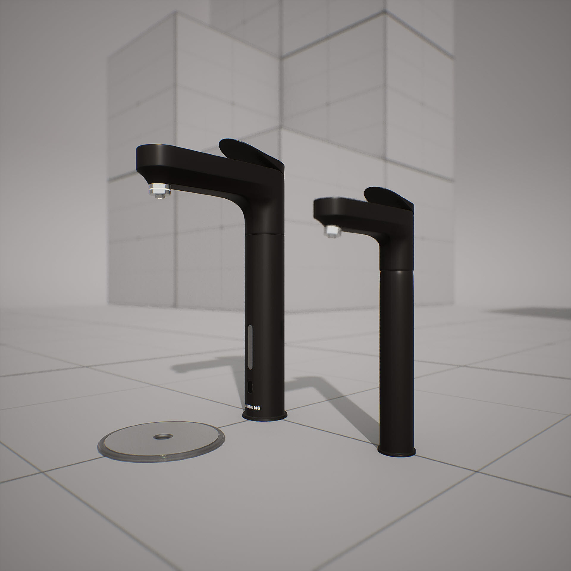 SAMSUNG - BESPOKE Water Purfier Low-poly 3D model_10