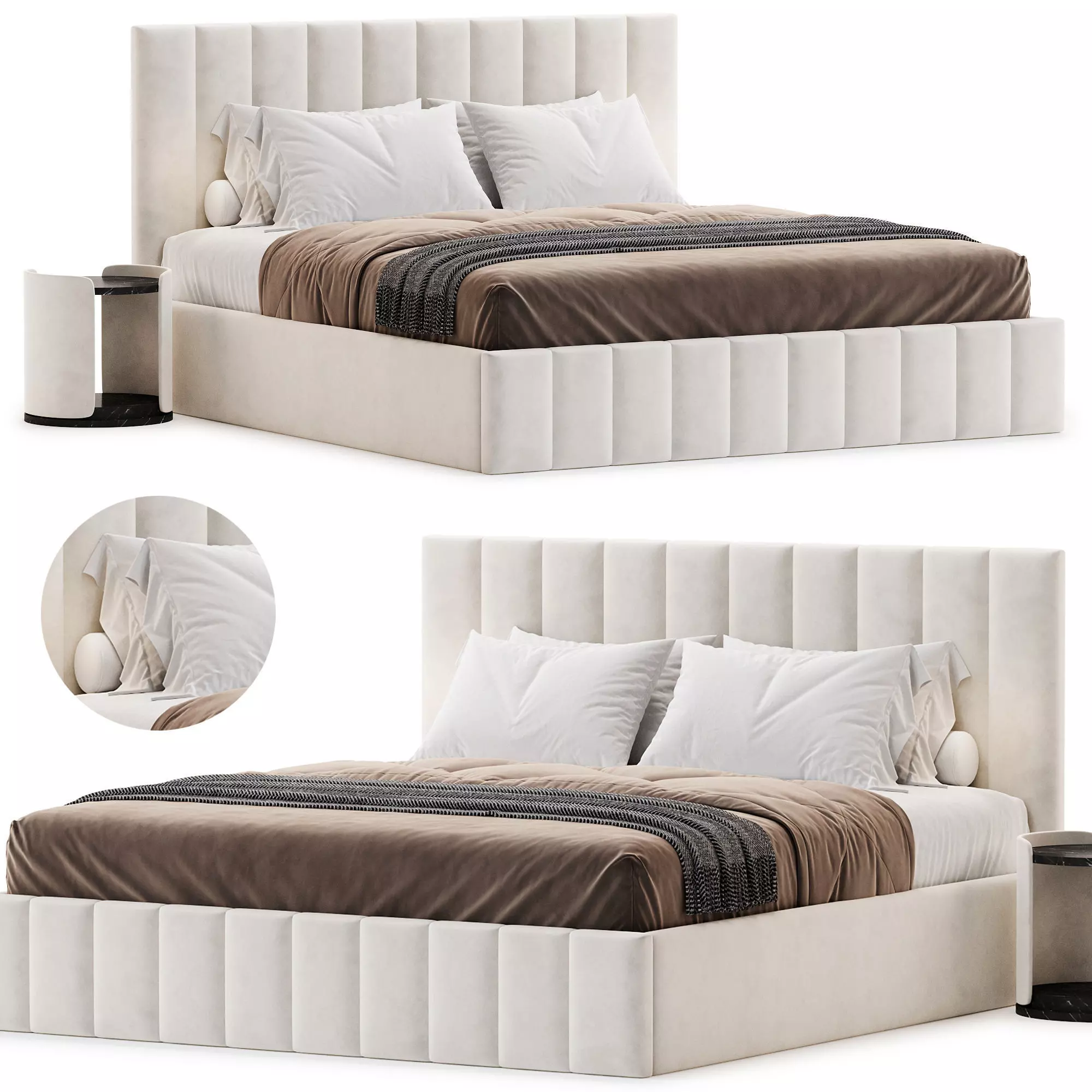 Bed with lifting mechanism Erica Formula 230 3D model