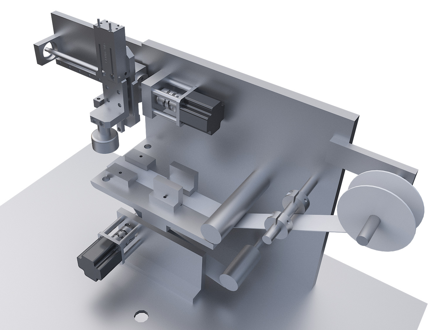 Automatic labeling machine 3D model_1