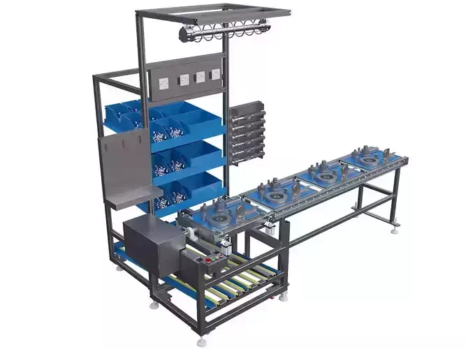 Automatic flip manual assembly line