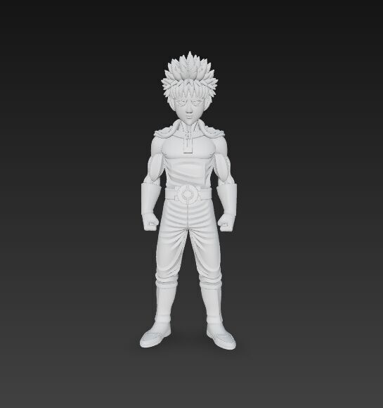 Cybernetic Warrior  Powerful Anime Character 3D Print Model 3D model_8
